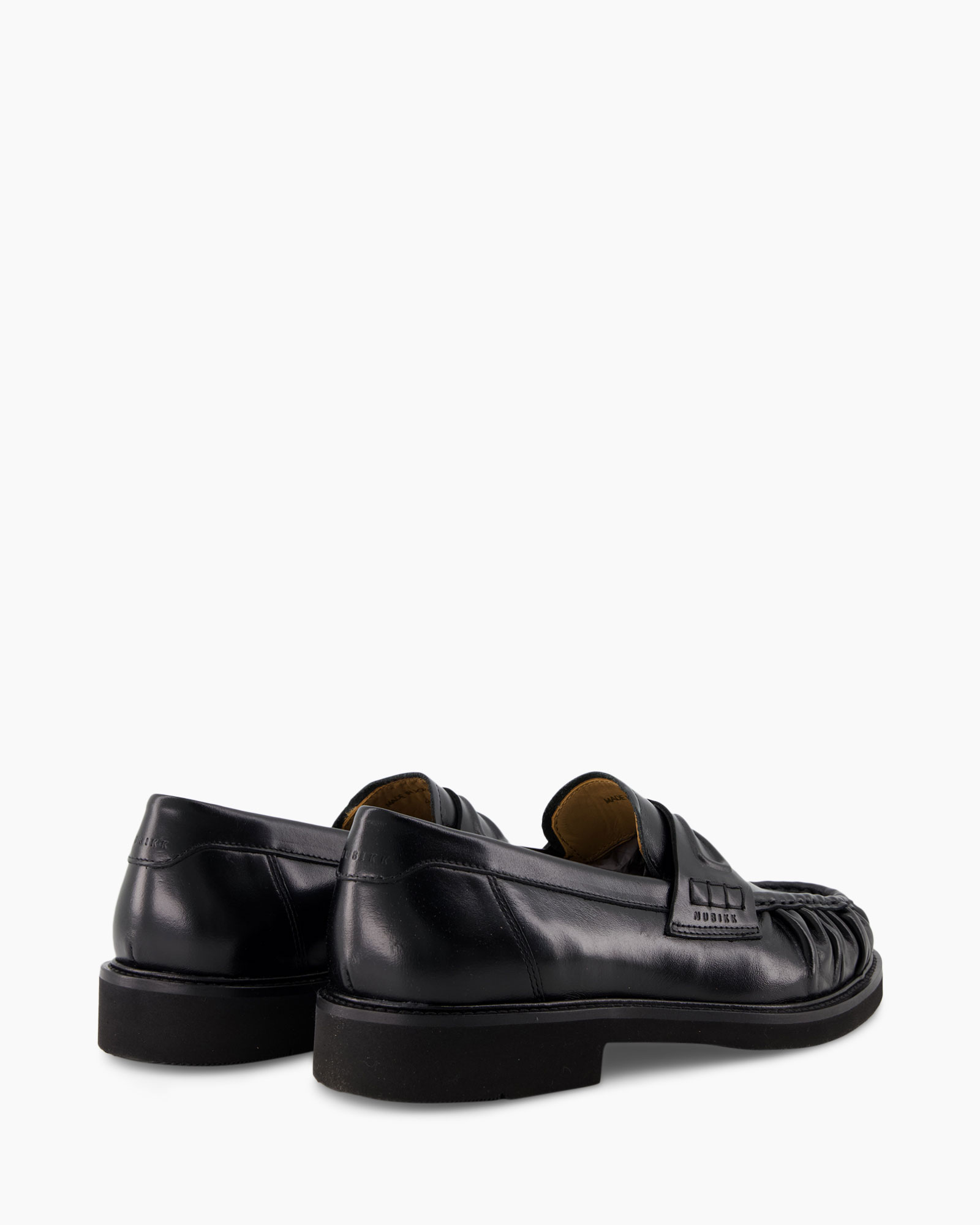 loafers, black, leather, slip-on, moccasin