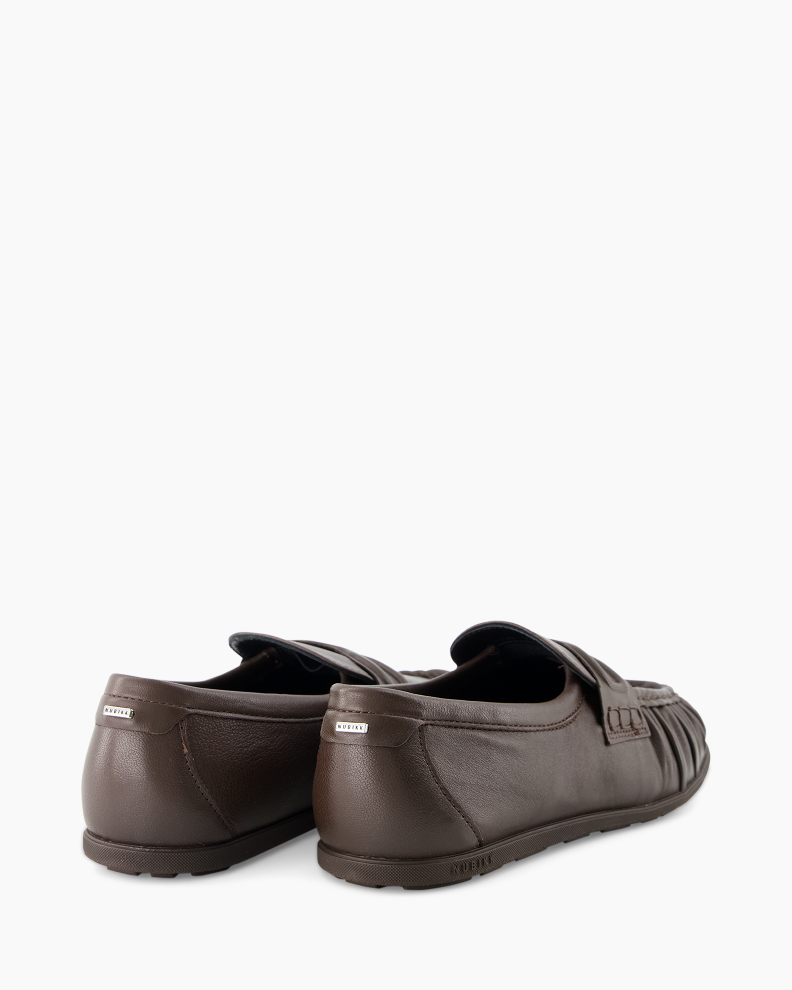 loafers, brown, leather, penny, back, slip-on