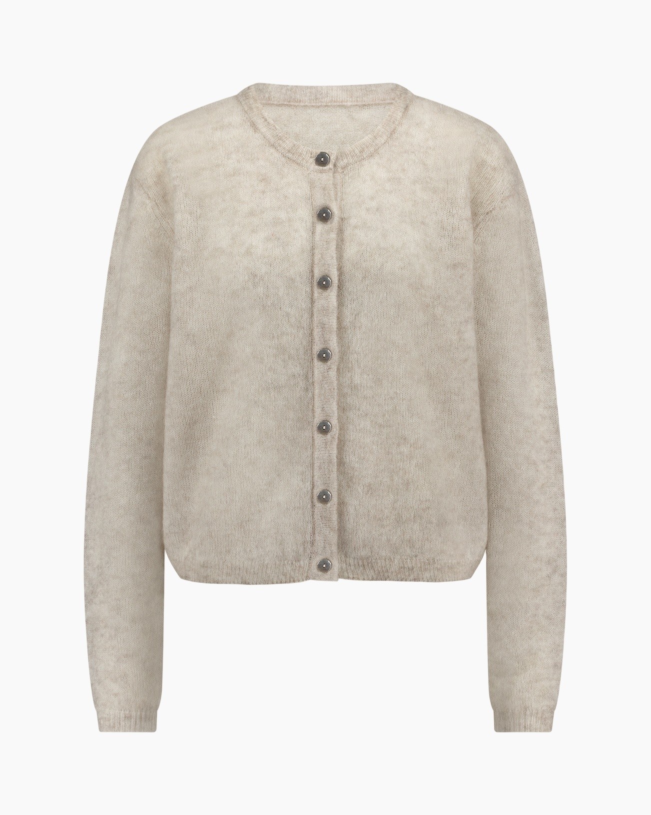 cardigan, buttoned, beige, knit, long-sleeve