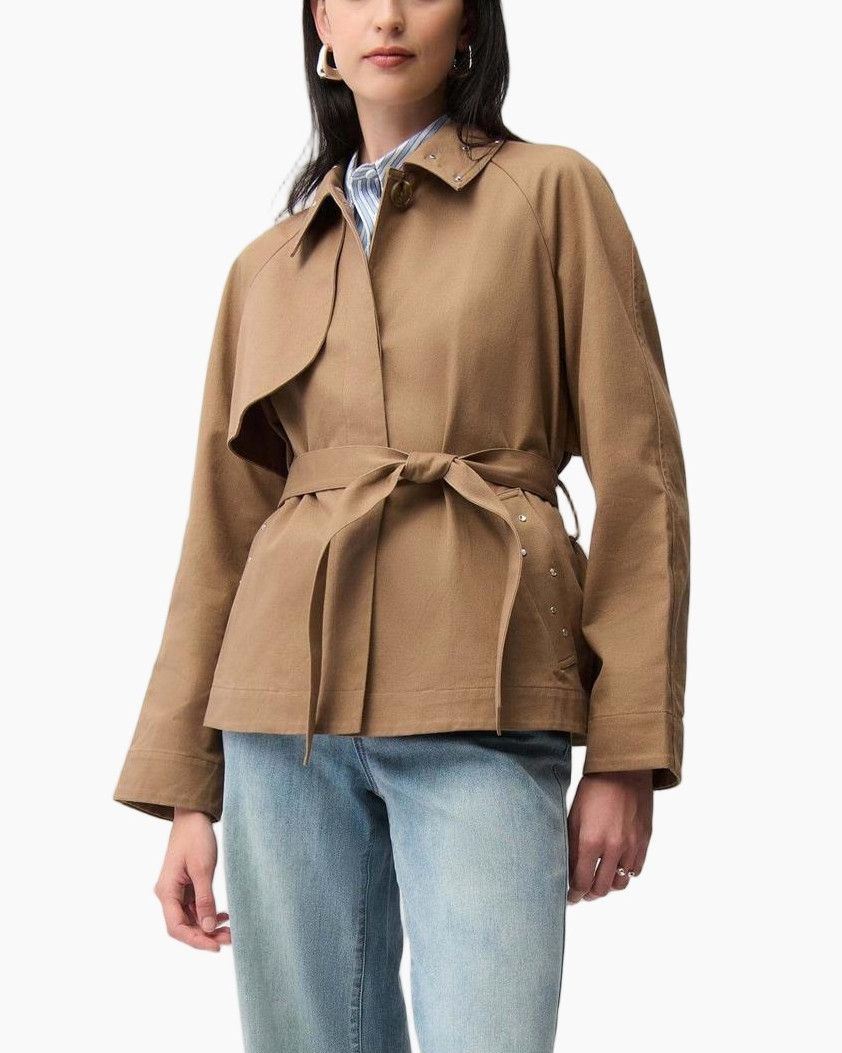 trench, belted, beige, collar, long-sleeve