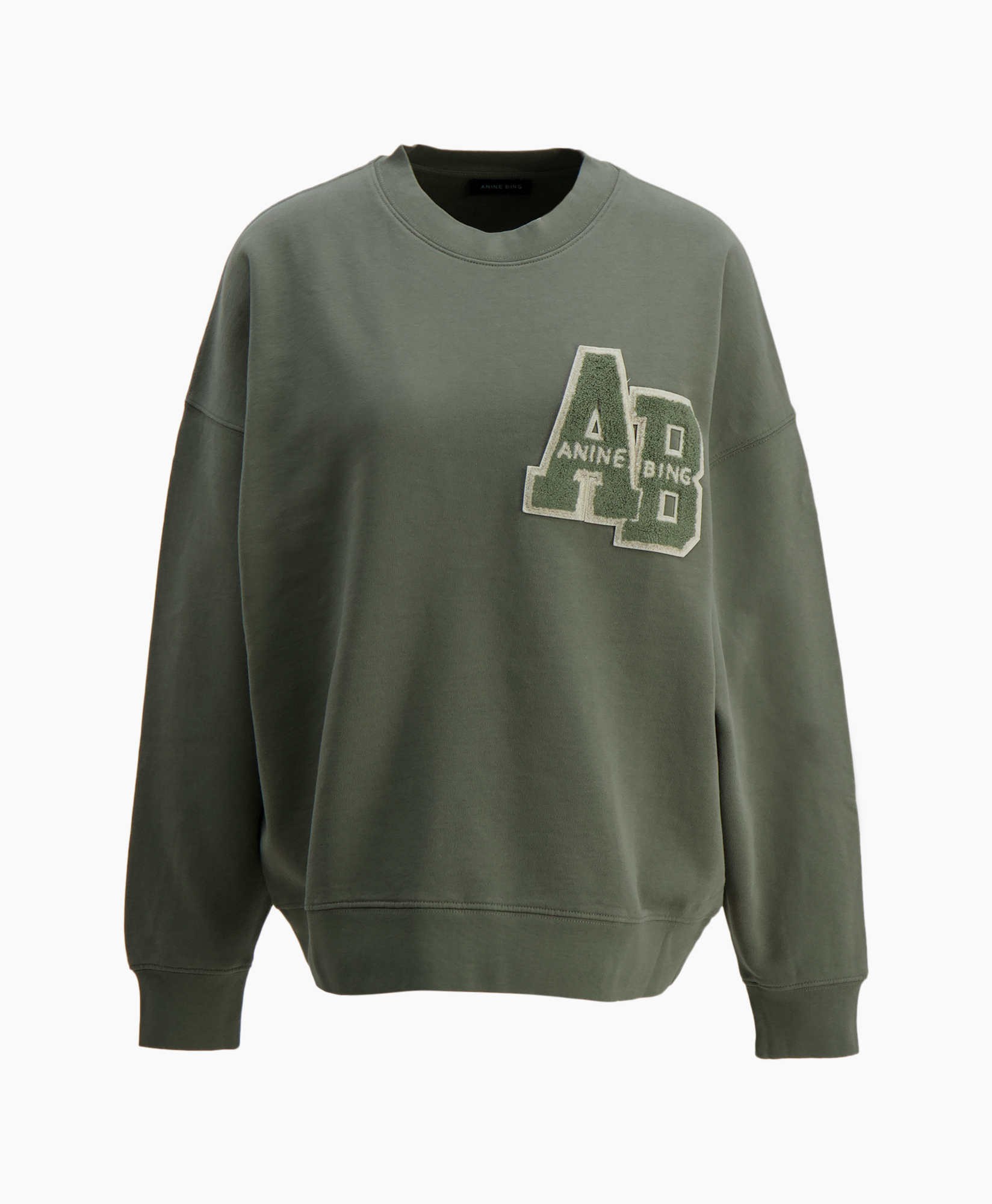 hoodie, zipper, front-zip, pocketed, cream, sweatshirt, green, longsleeve, graphic, patch