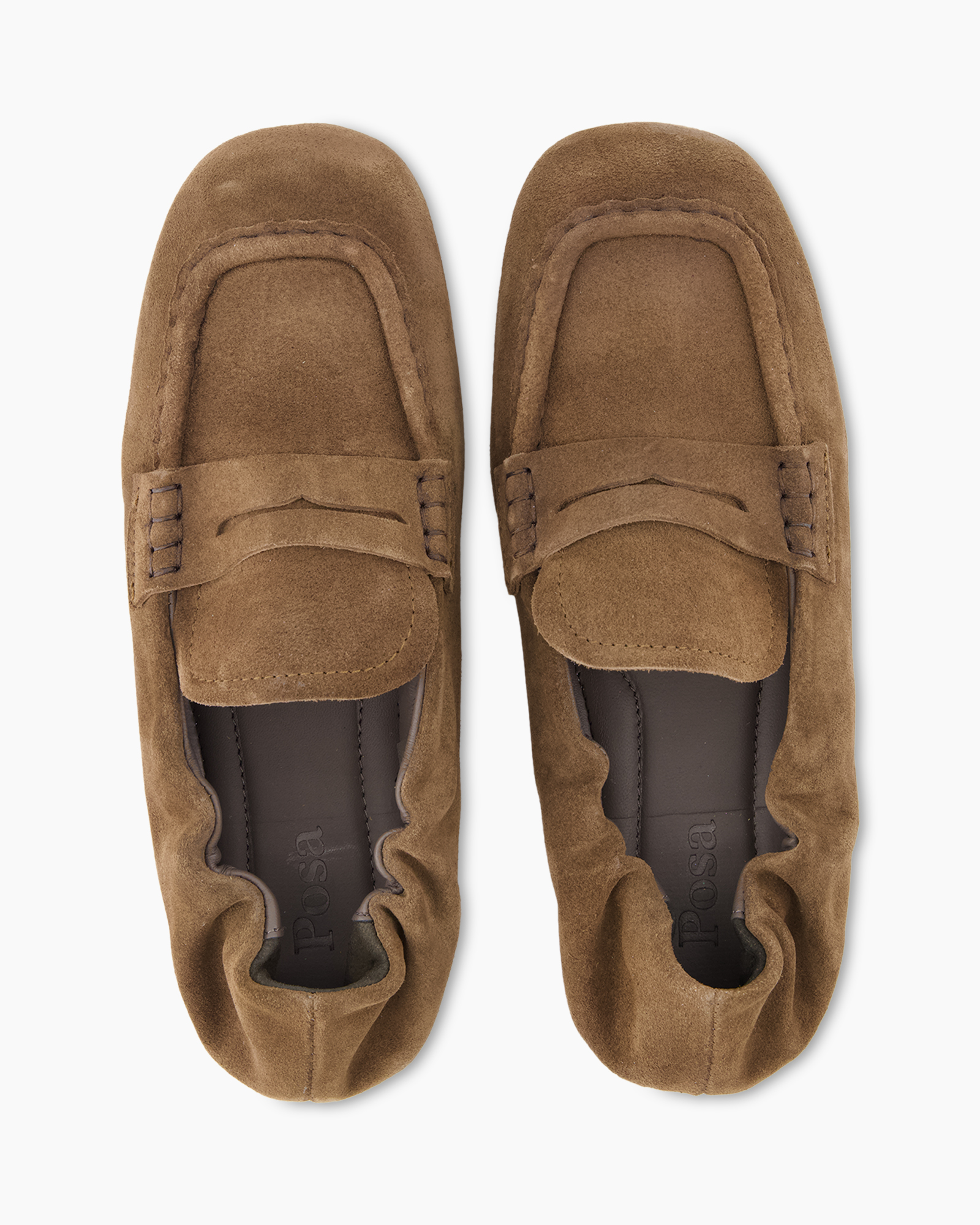 moccasins, loafers, slip-ons, suede, brown