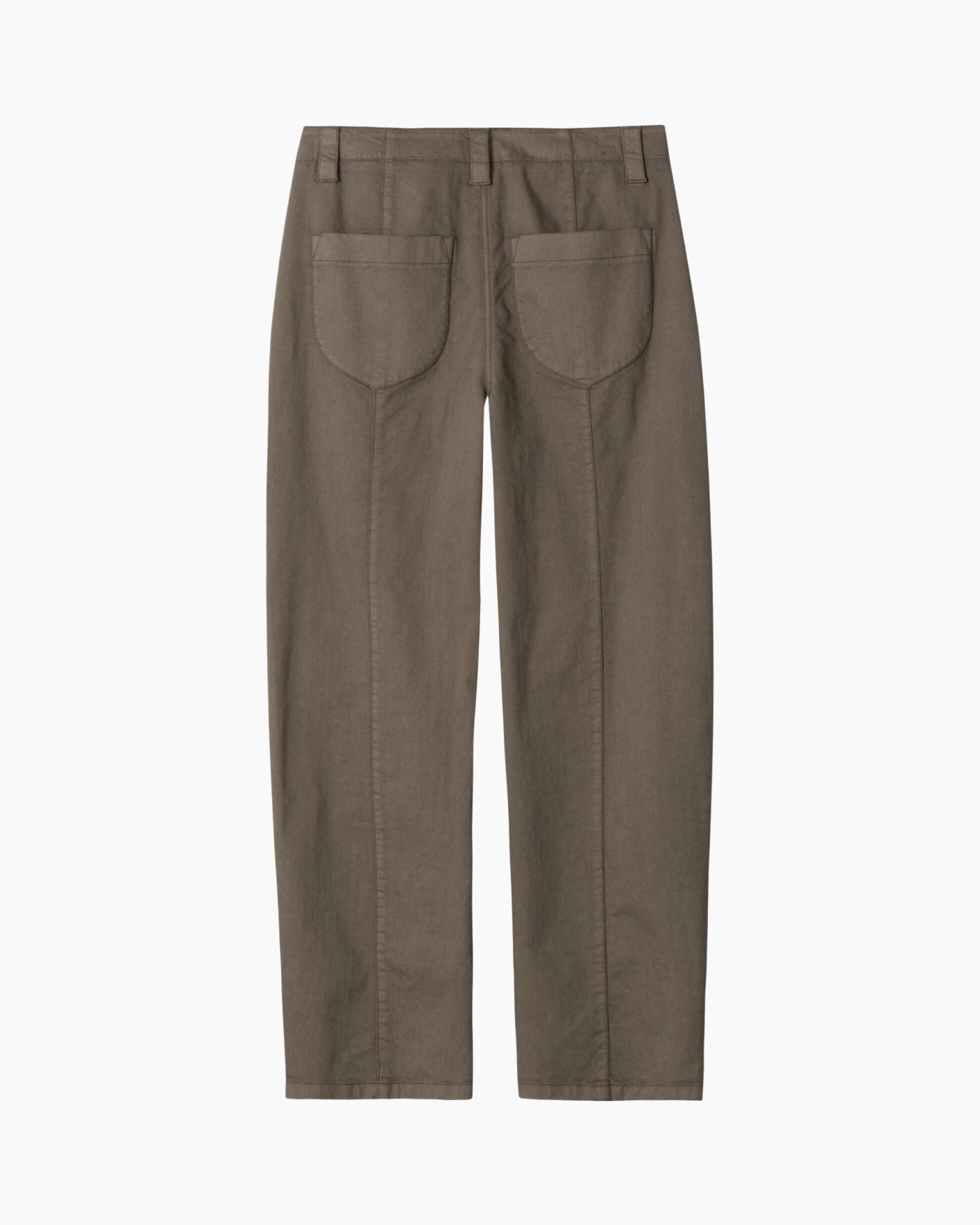 pants, trousers, khaki, back pockets, back view
