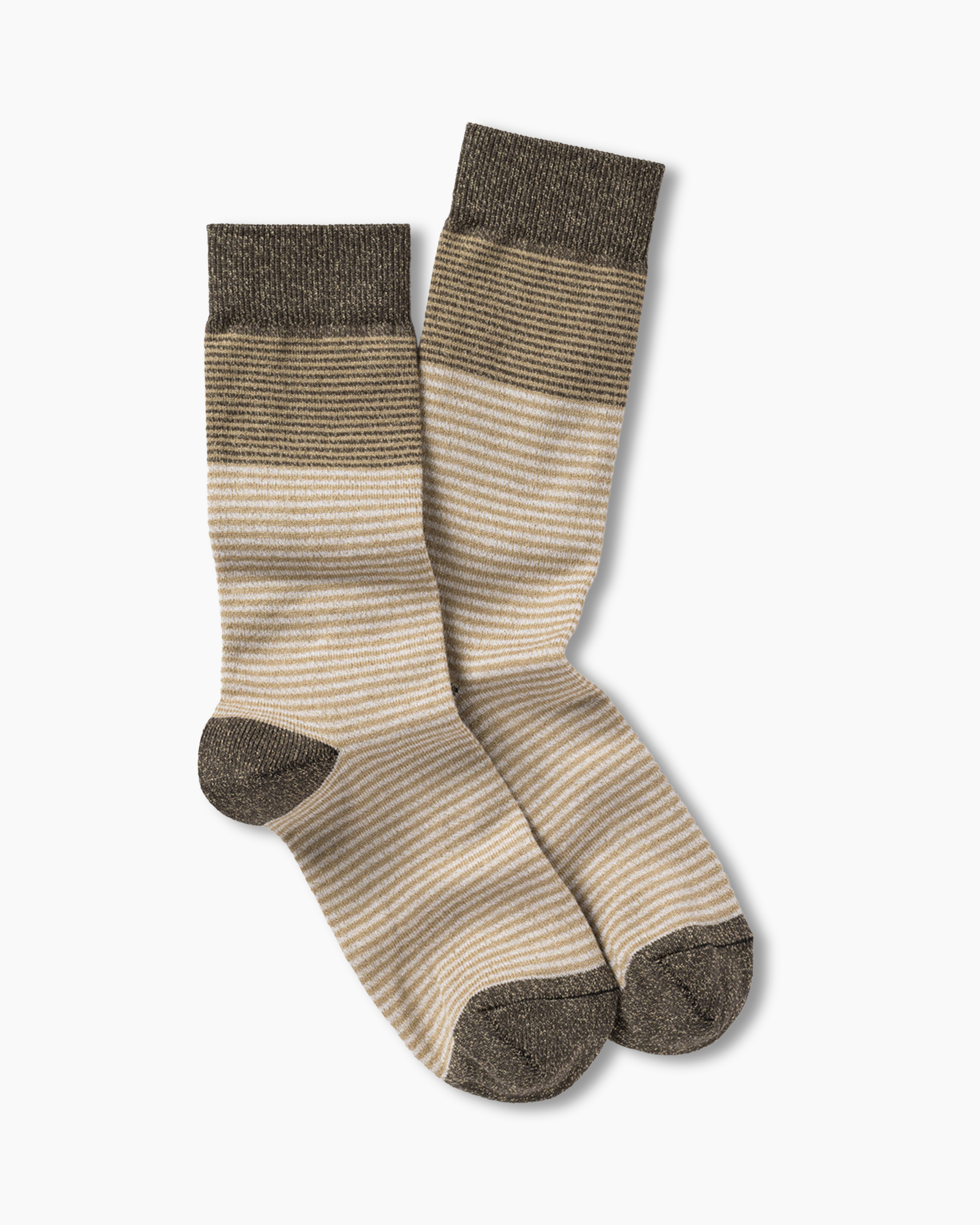 socks, striped, knitted, beige, brown