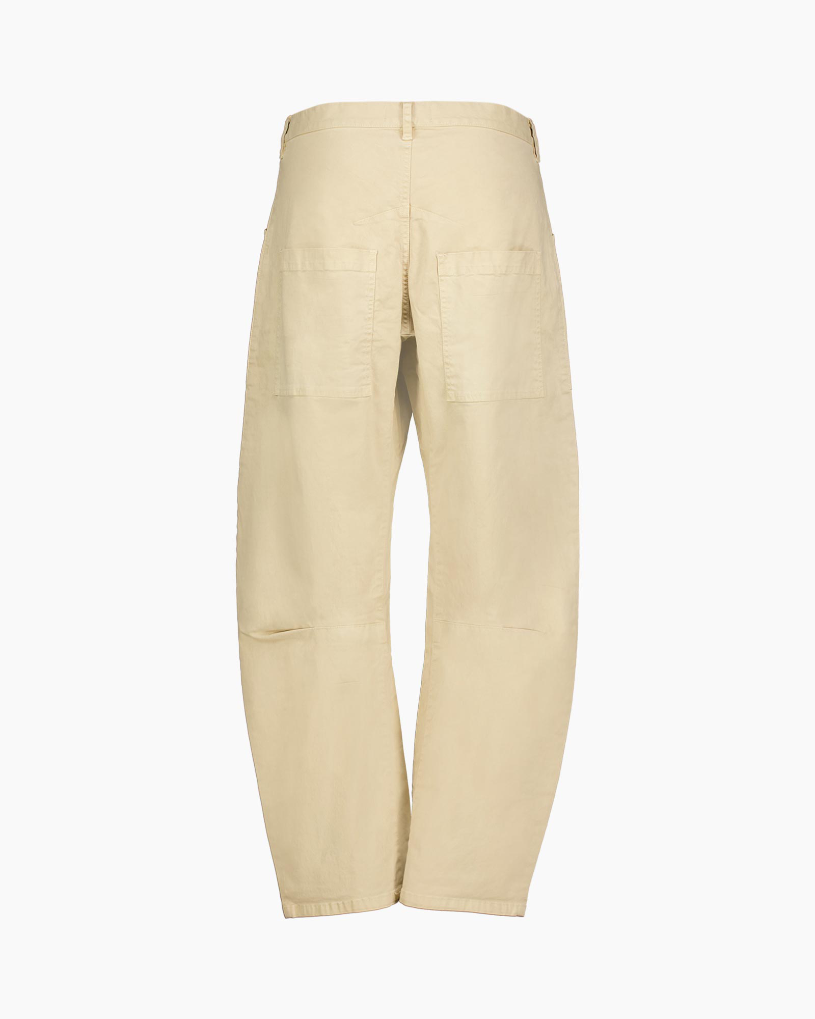 pants, beige, cargo style, back pockets, mid-weight