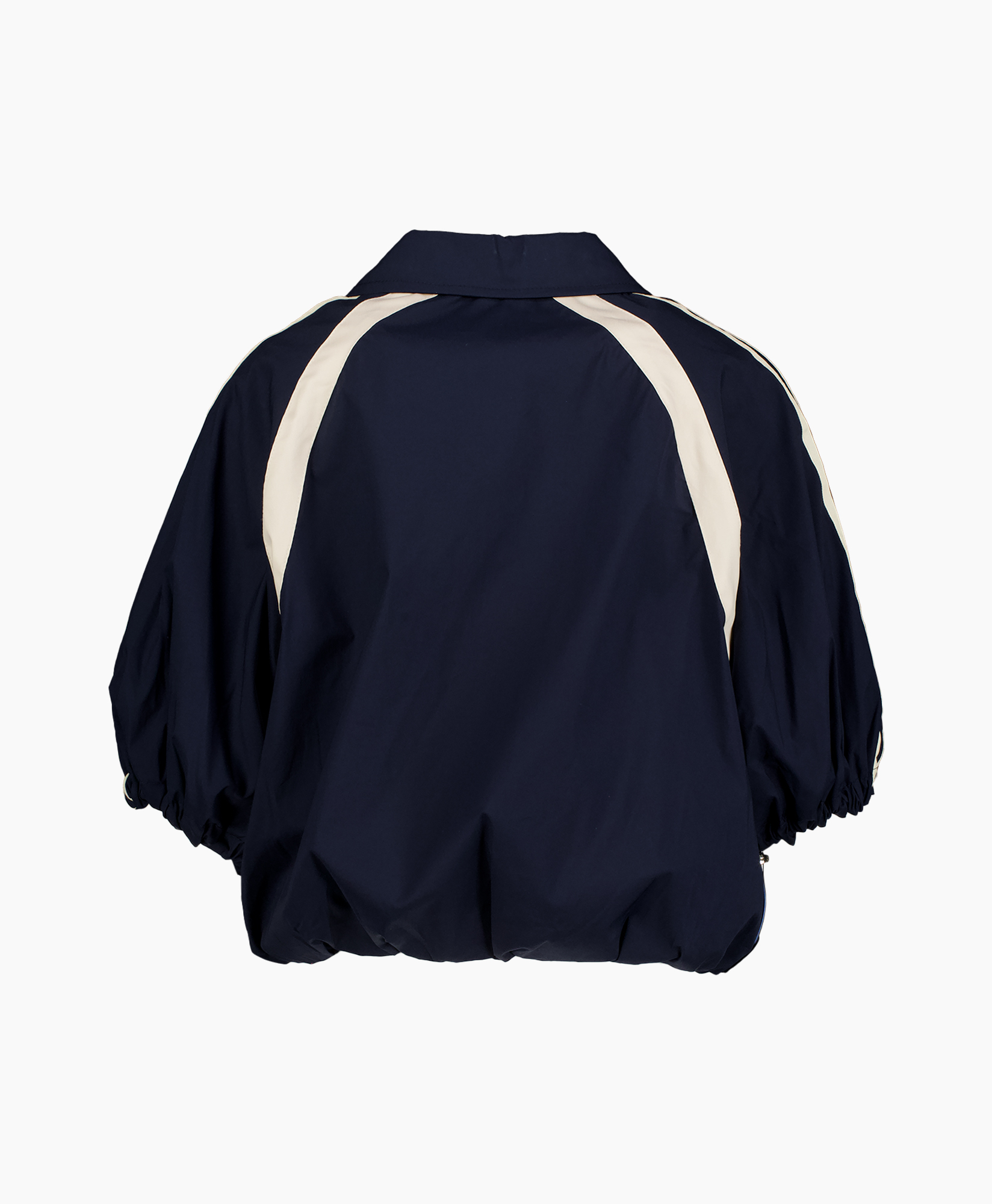 jacket, windbreaker, navy, striped, raglan sleeve
