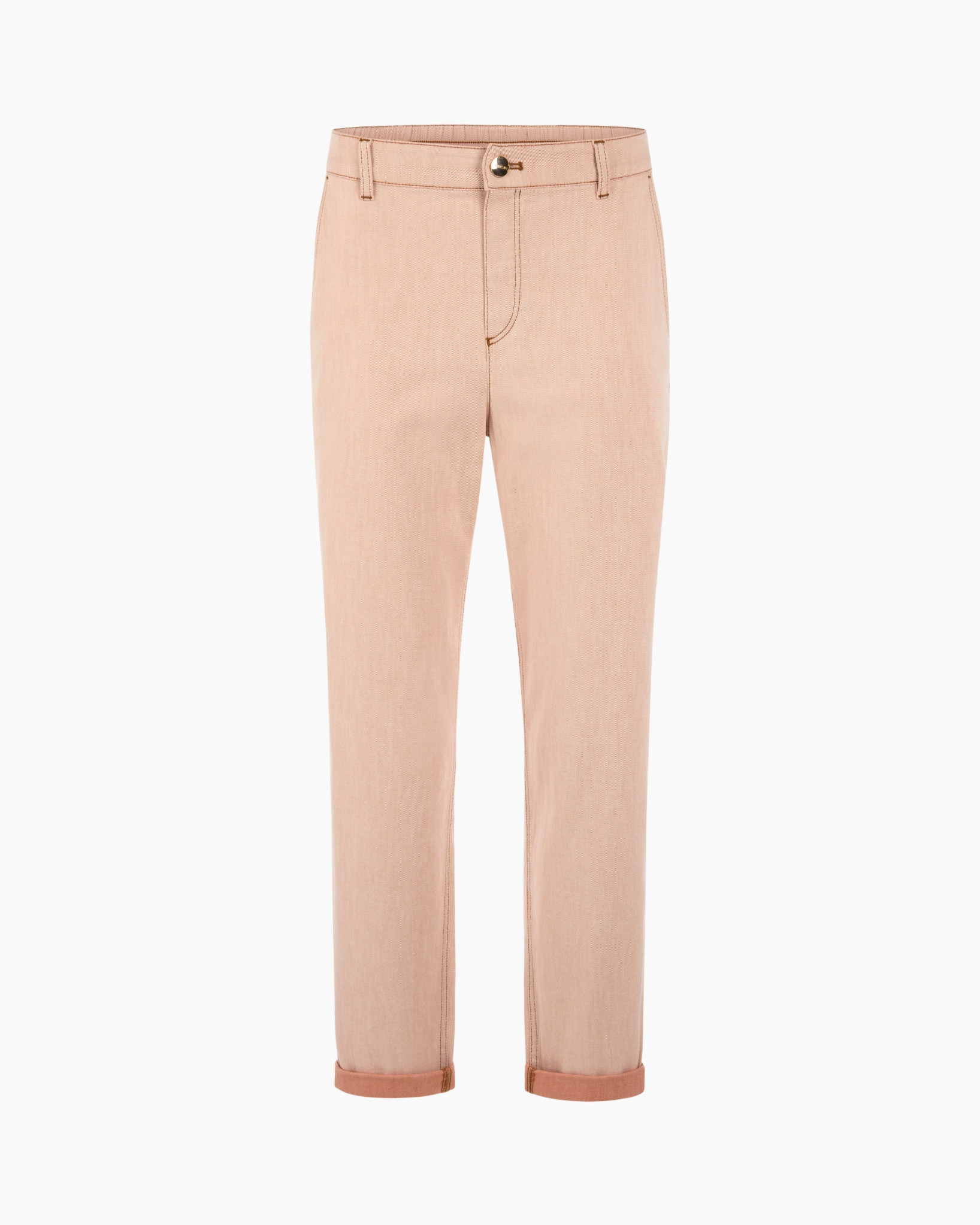 pants, trousers,  chinos?, beige, elastic, waist, button