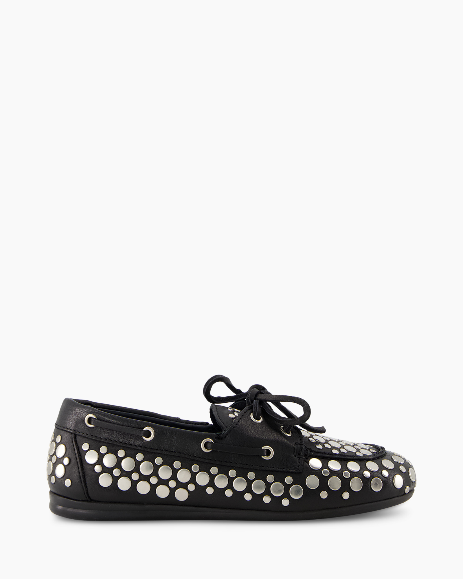 loafer, shoe, dots, leather, black