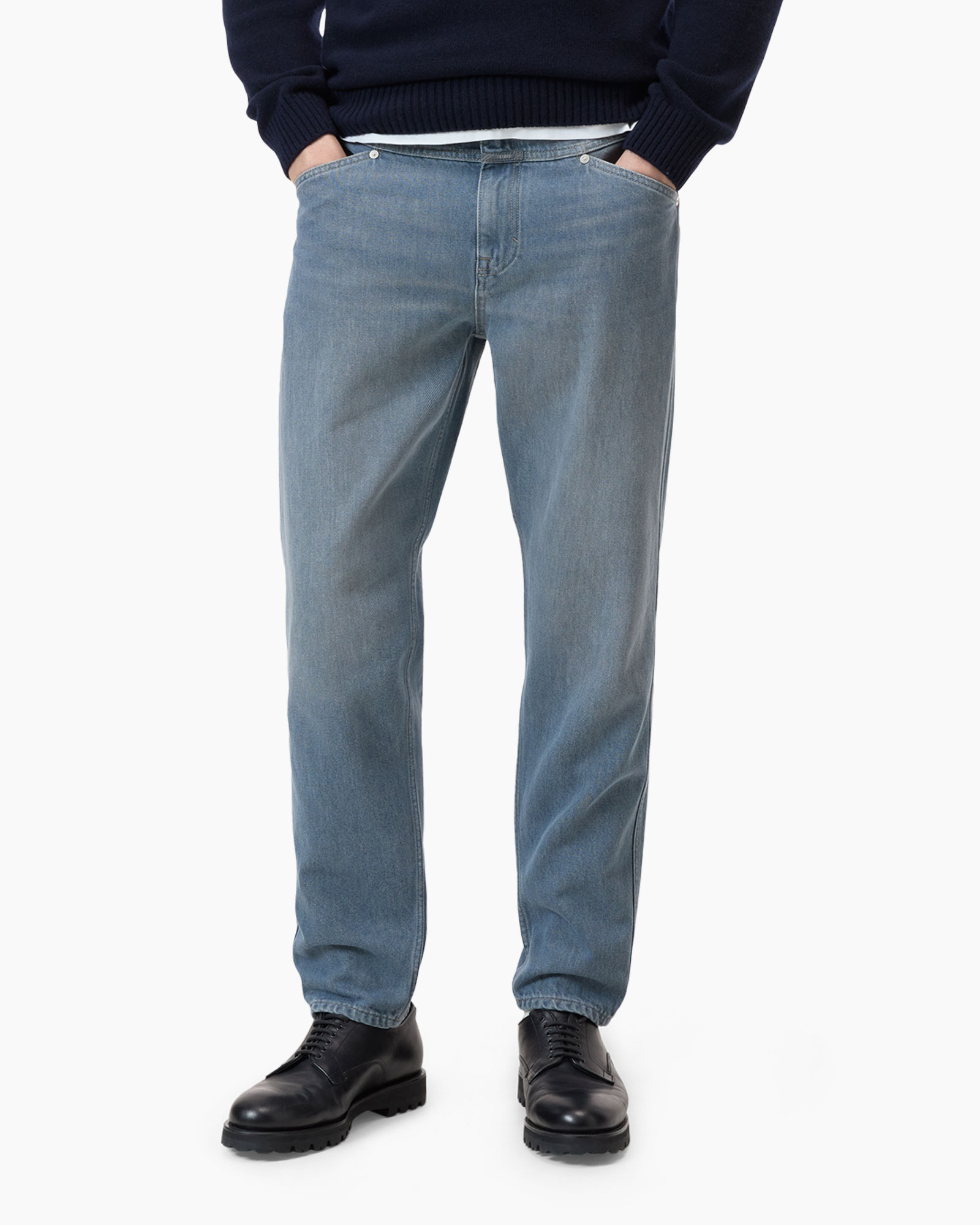 jeans, blue denim, straight leg, casual pants, men’s pants