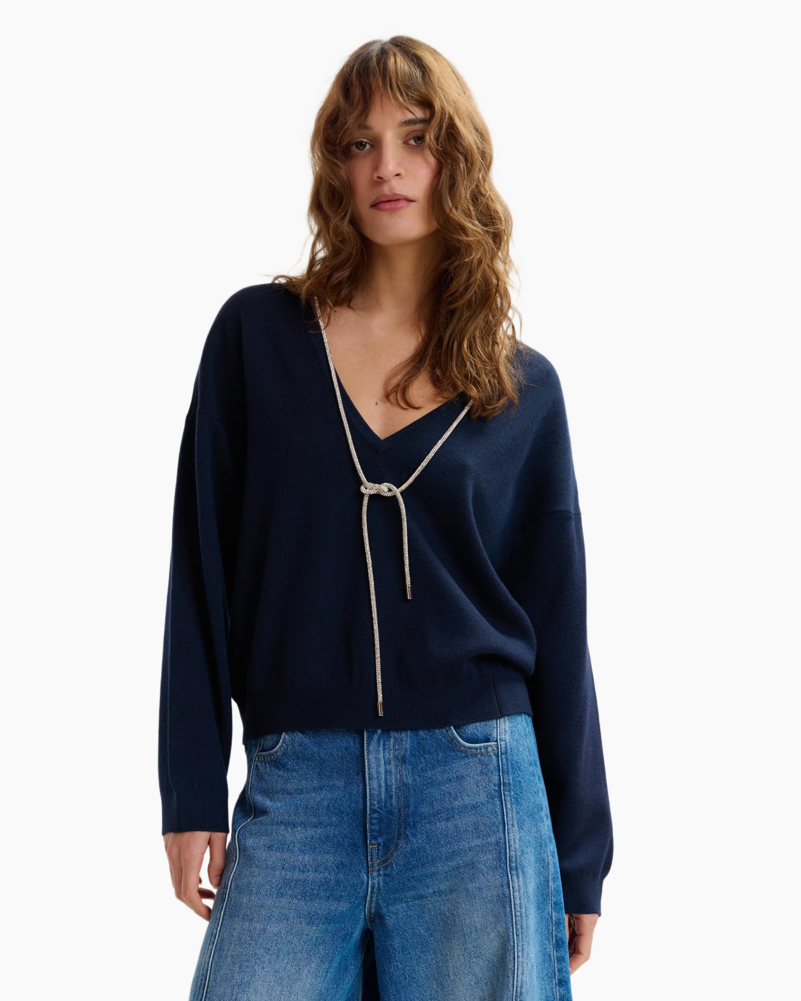 Sweater, Long Sleeve, Jeans, Person, Woman