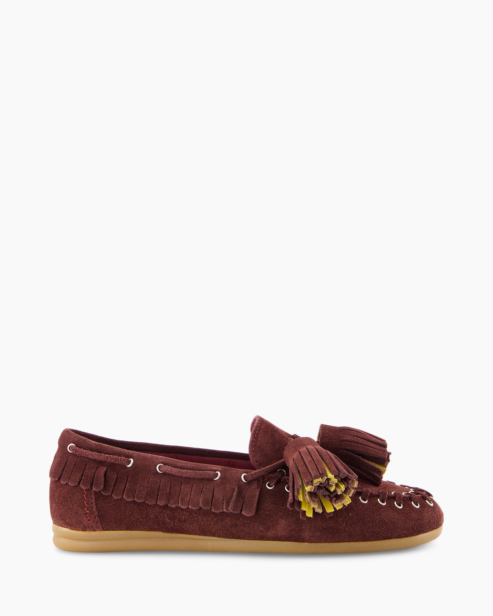 moccasin, loafers, suede, fringe, tassel