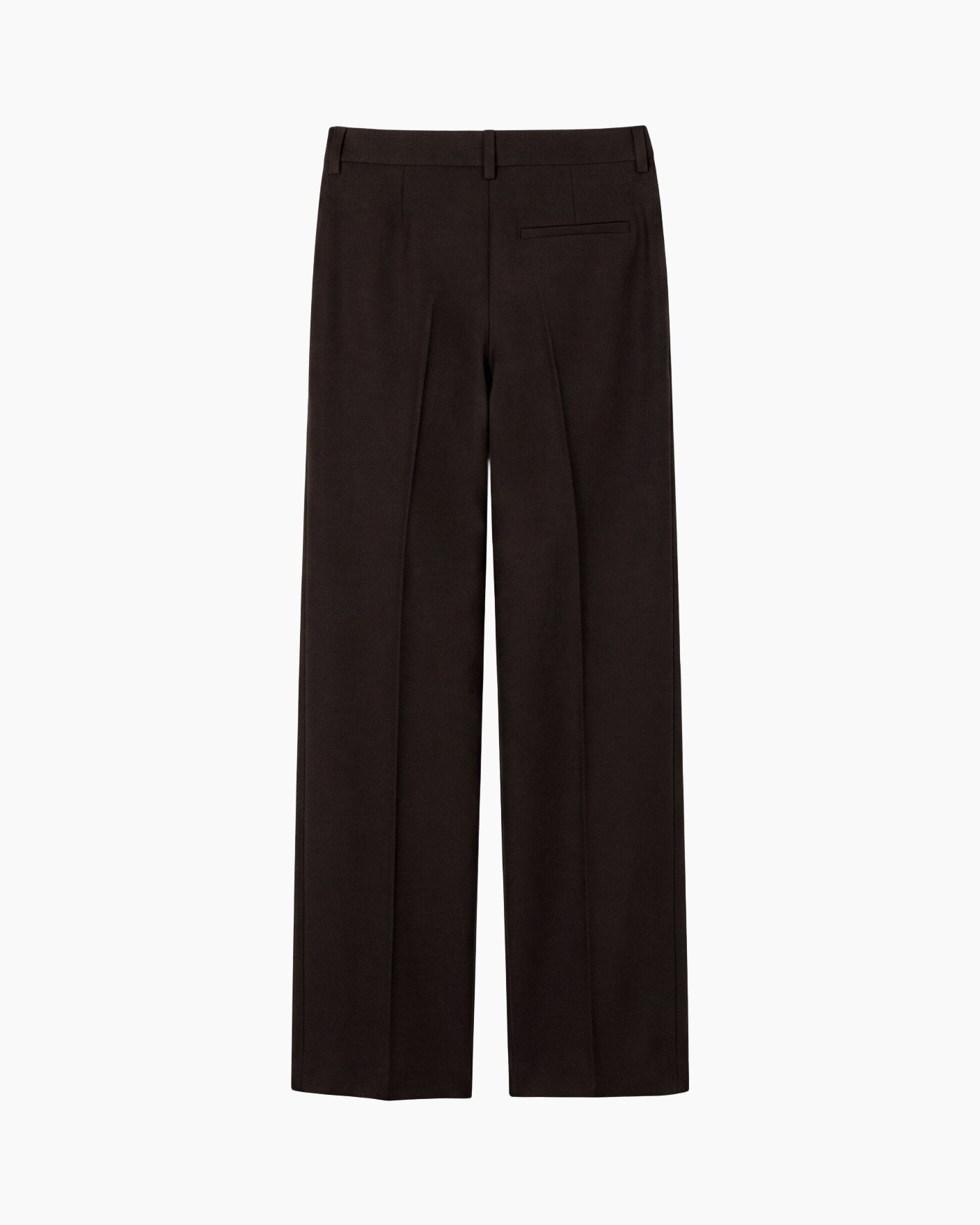 trousers, pants, black, wide-leg, back-pocket