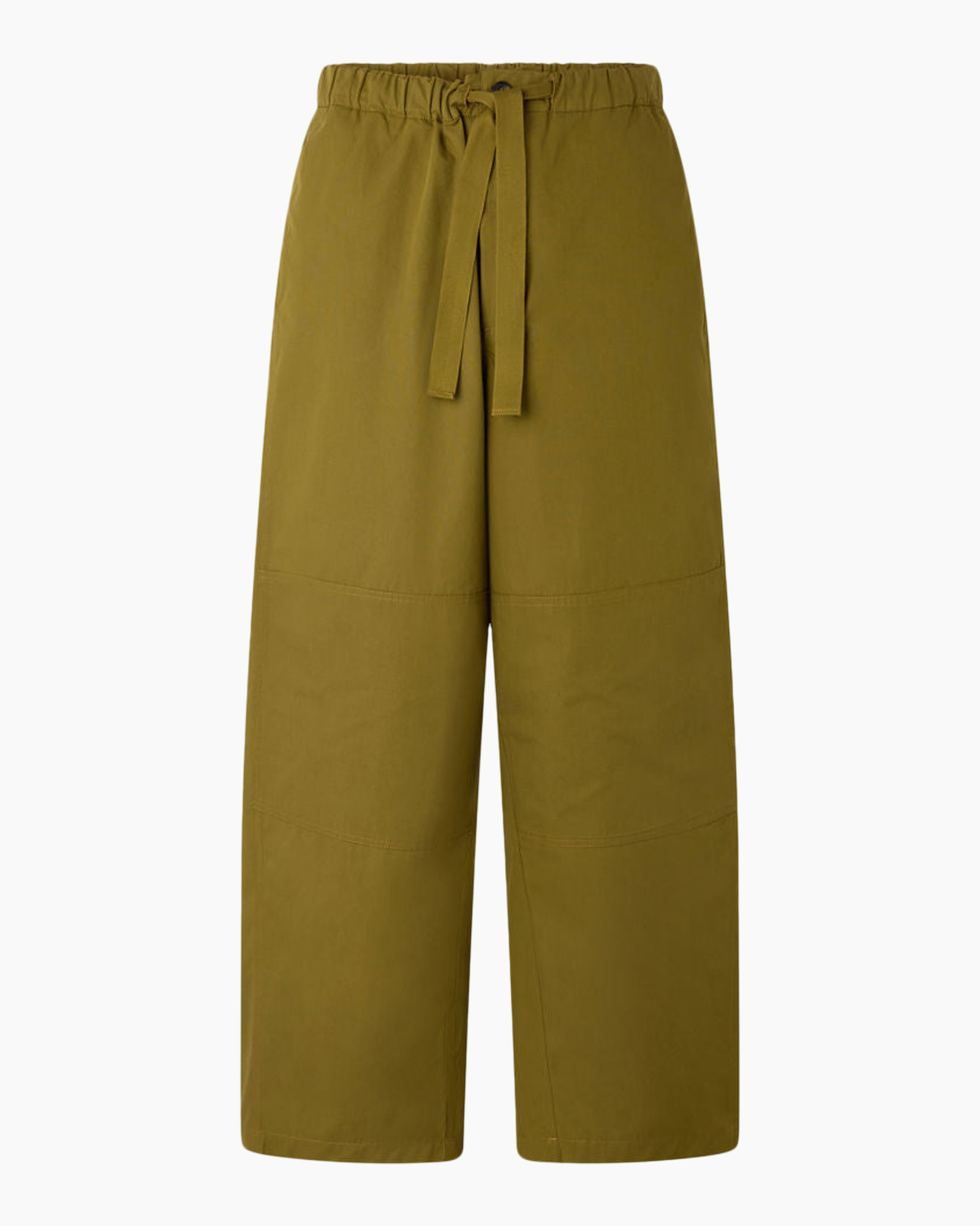 culotte, wideleg, olive, linen-like, drawstring