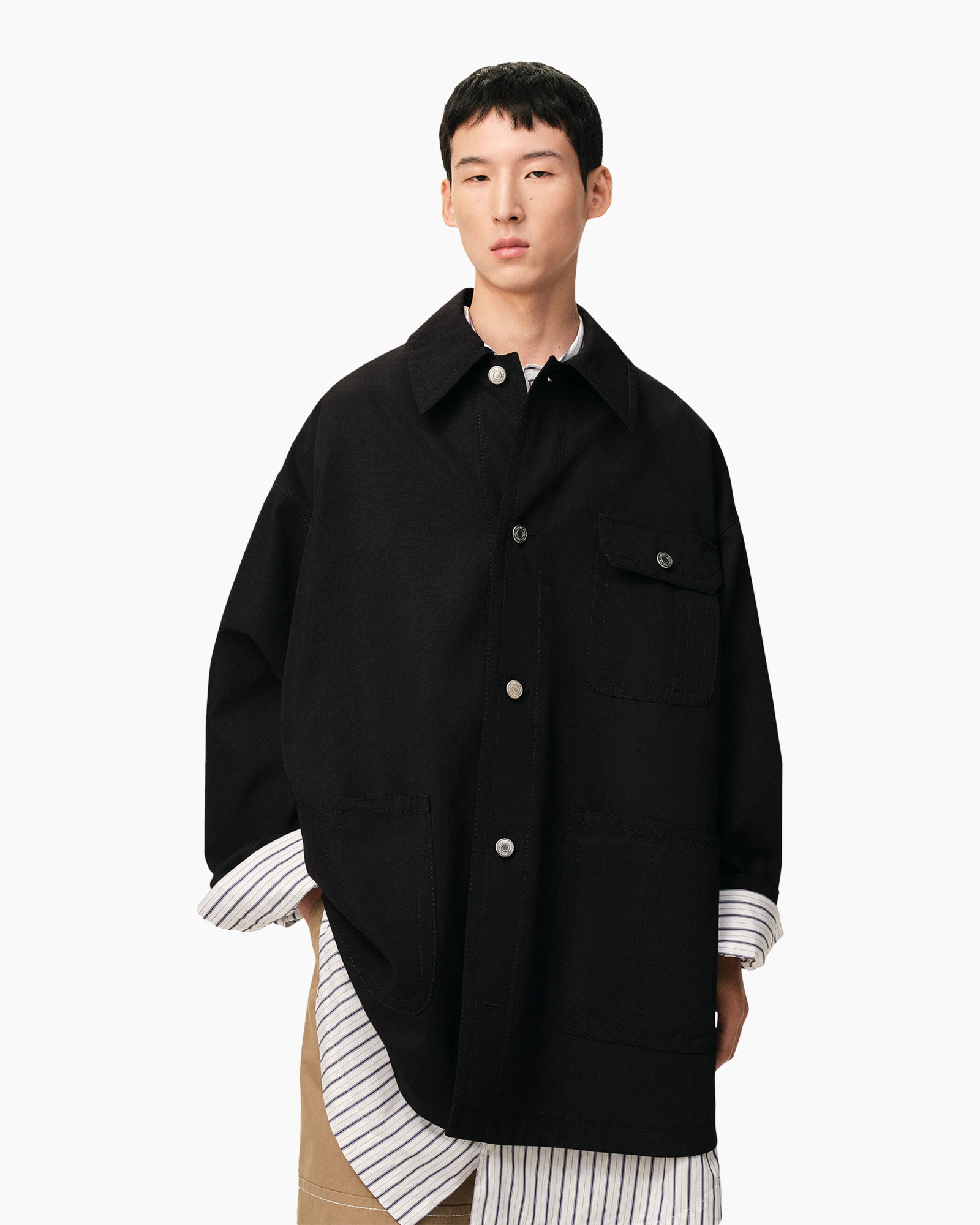 Coat, Shirt, Long Sleeve, Sleeve, Person