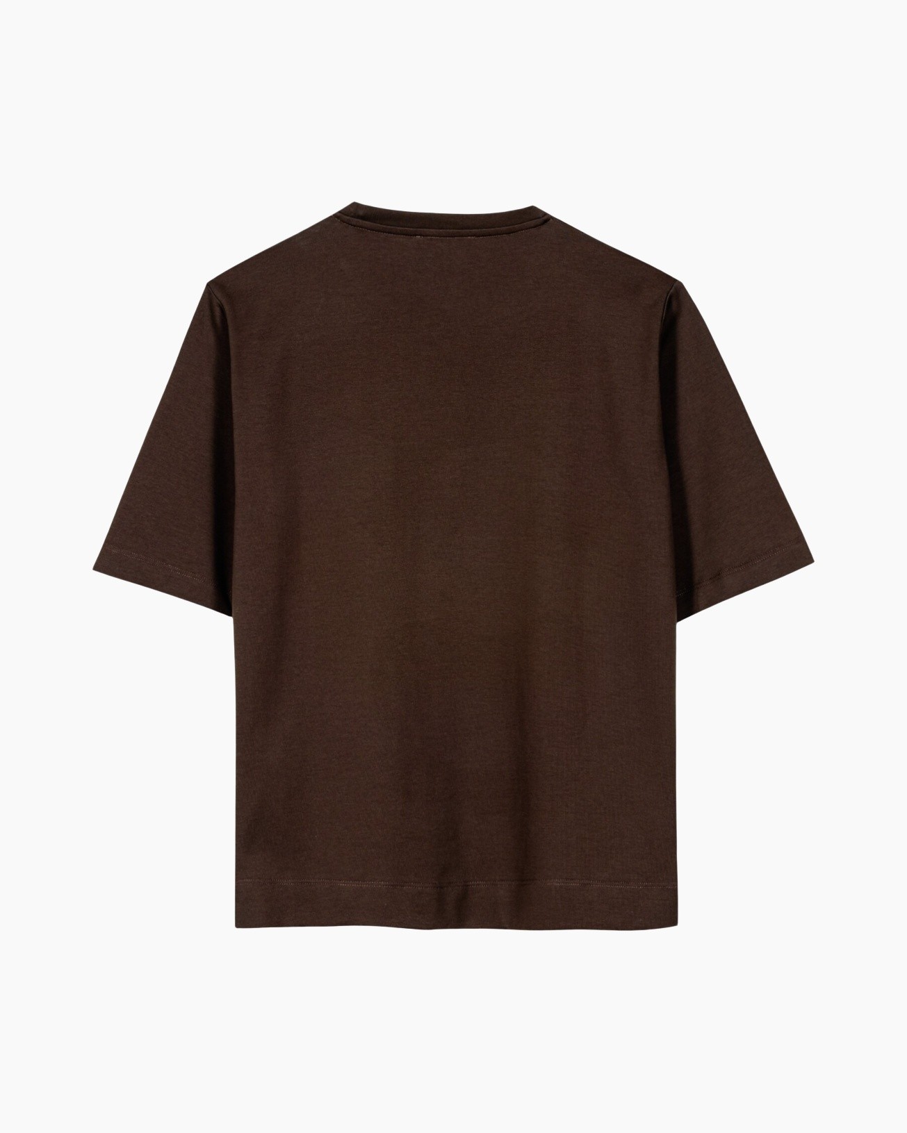 t-shirt, short sleeves, brown, cotton, basic