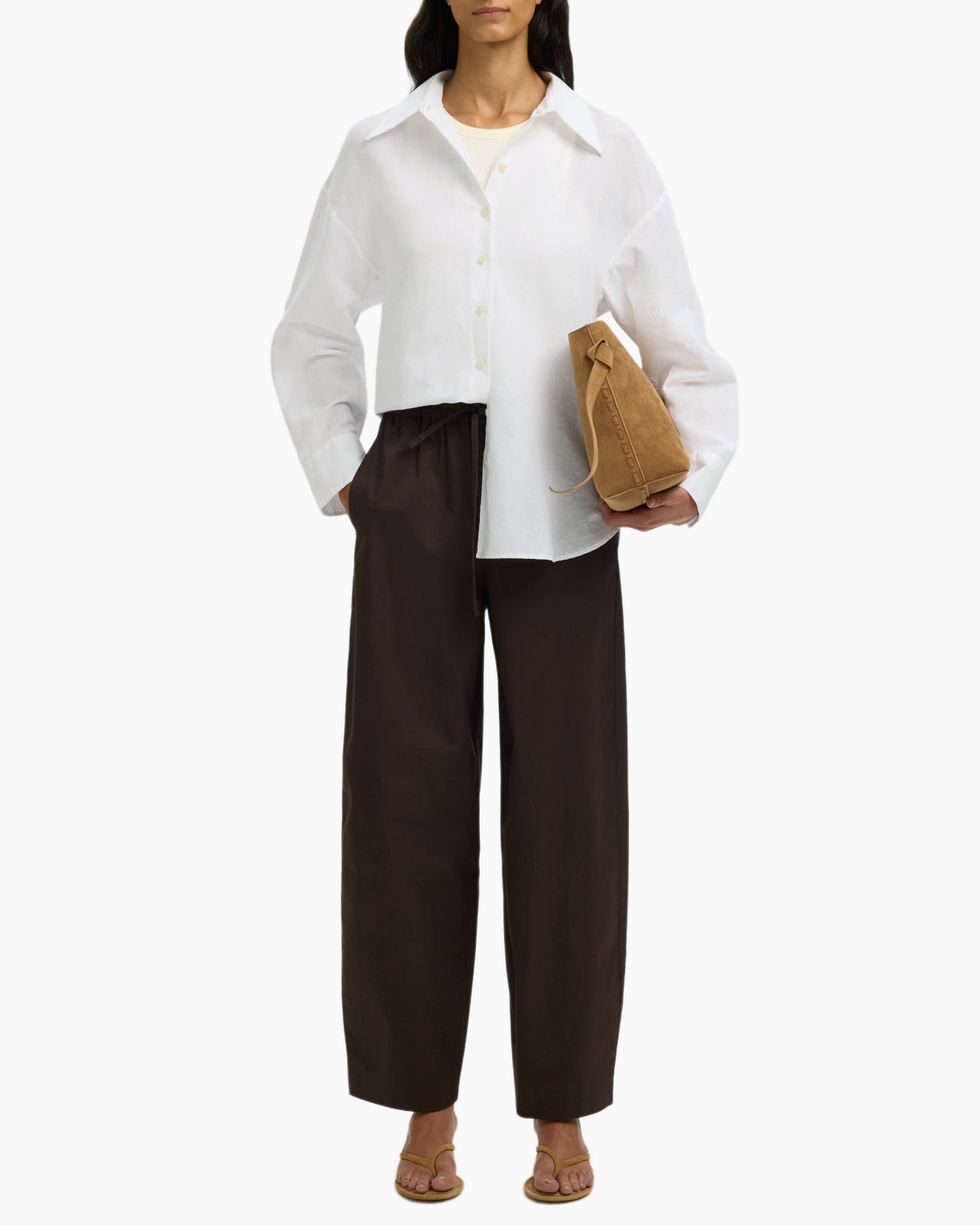 Pants, Shirt, Linen, Blouse, Person