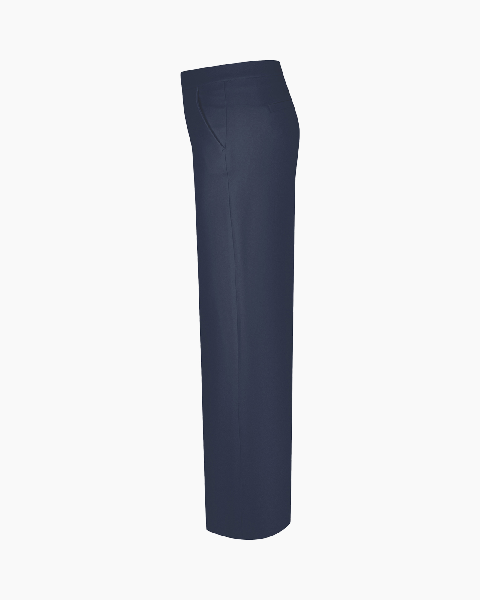 trousers, pants, navy, wide-leg, slim-fit