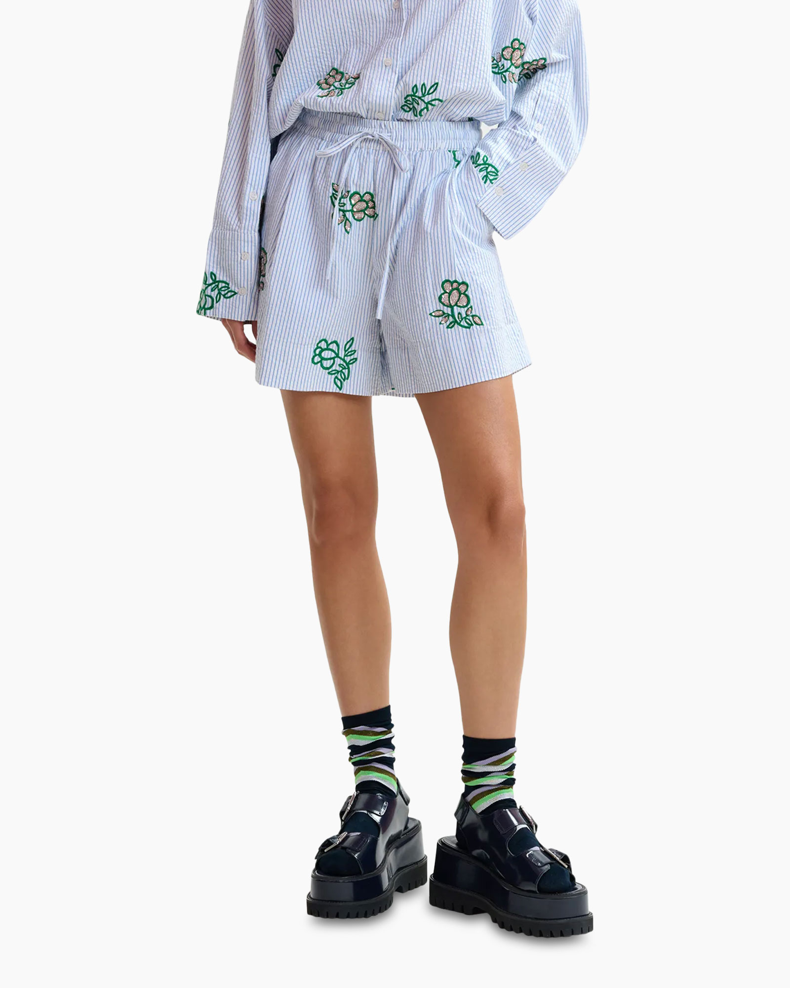 Clothing, Shorts, Footwear, Shoe, Person