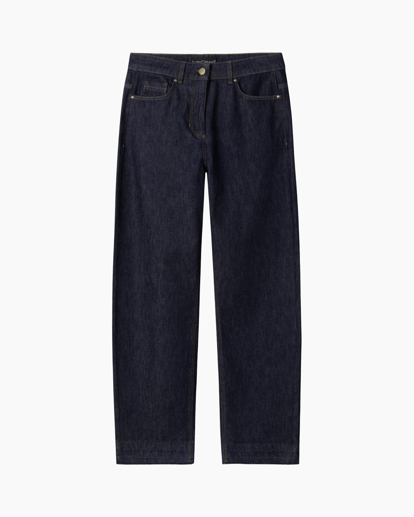 denim, jeans, pants, dark blue, straight leg