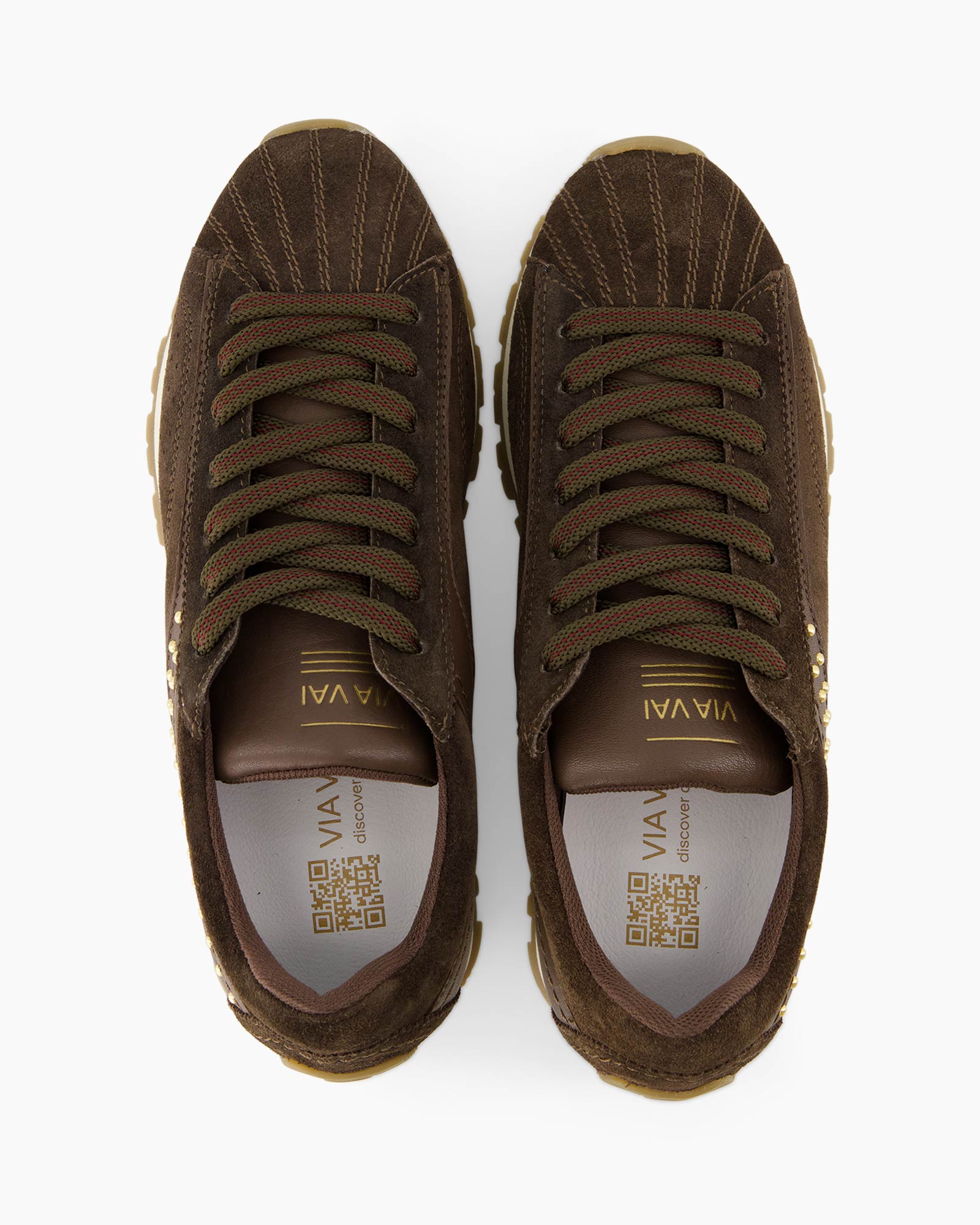 brown sneakers, lace-up, suede, casual shoes, rounded toe