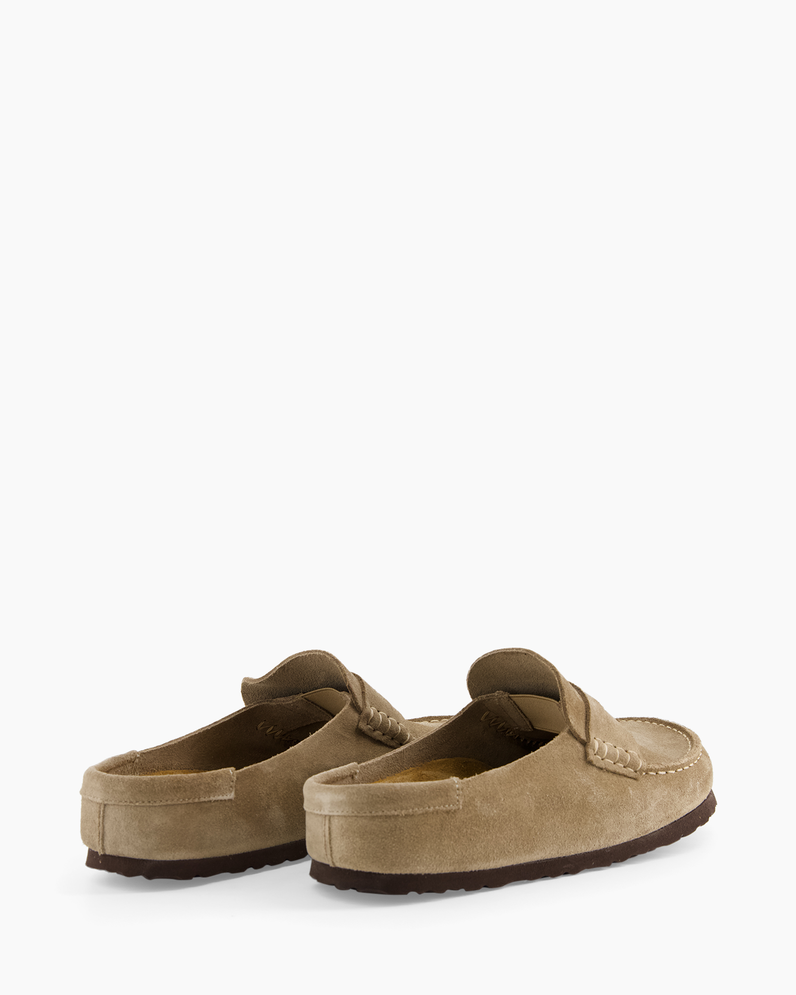 slippers, moccasins, beige, suede, slip-on
