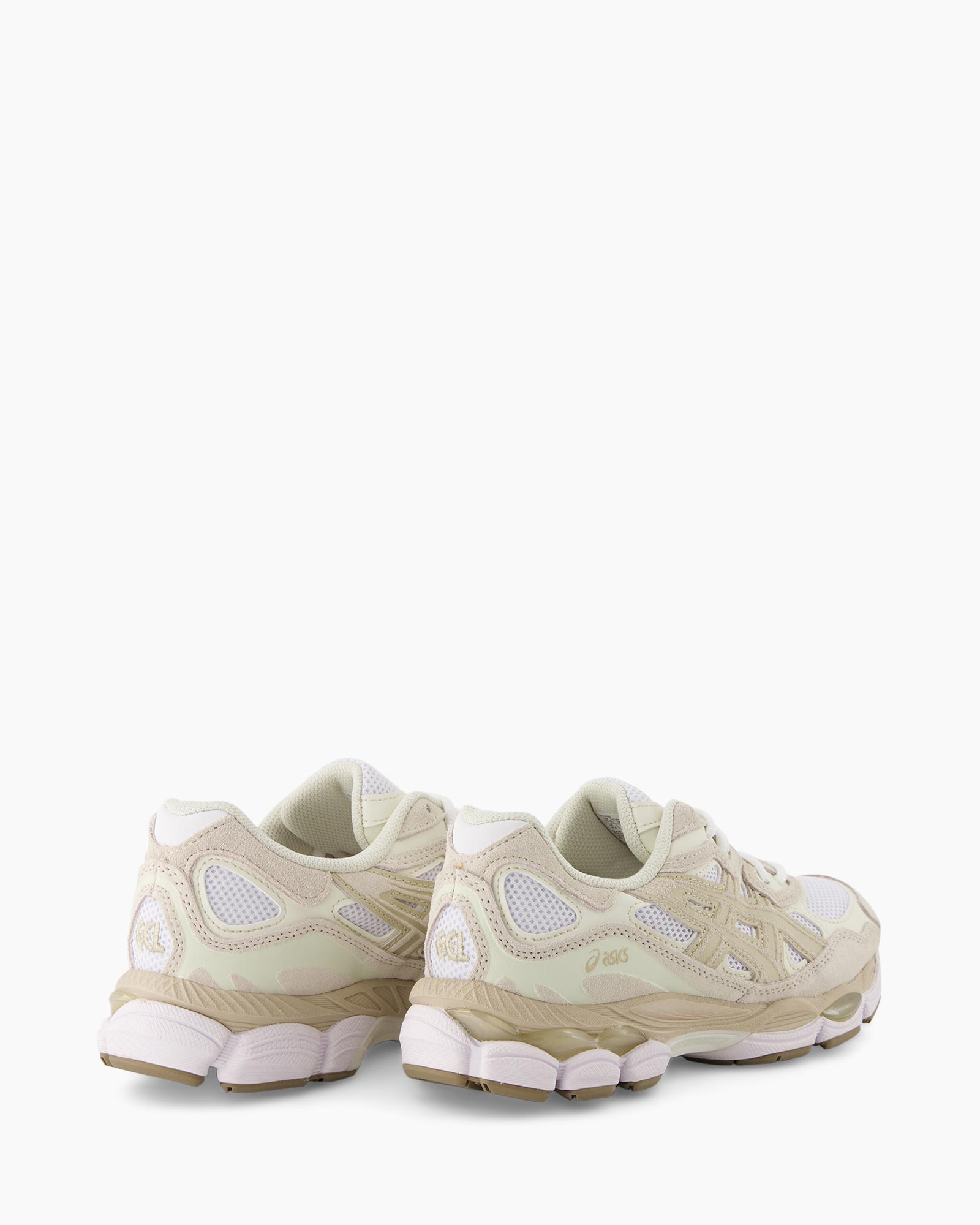 sneakers, running shoes, beige, mesh, asics