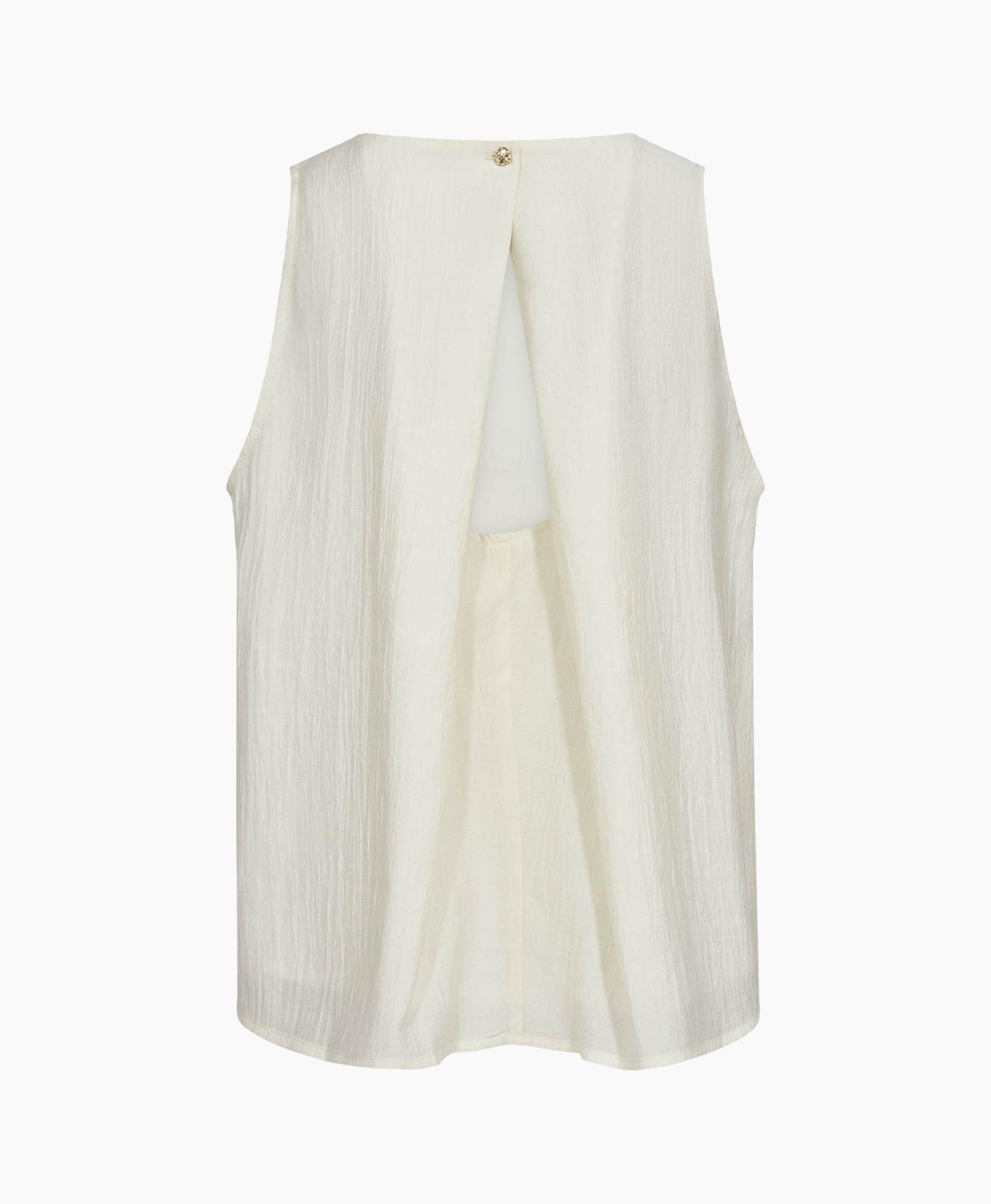 tank top, sleeveless, linen, cream, solid color