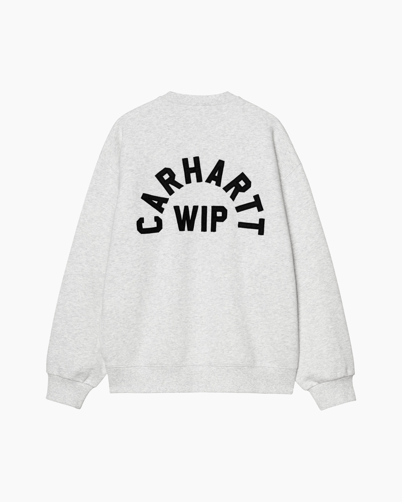 sweatshirt, grey, backprint, roundneck, longsleeve