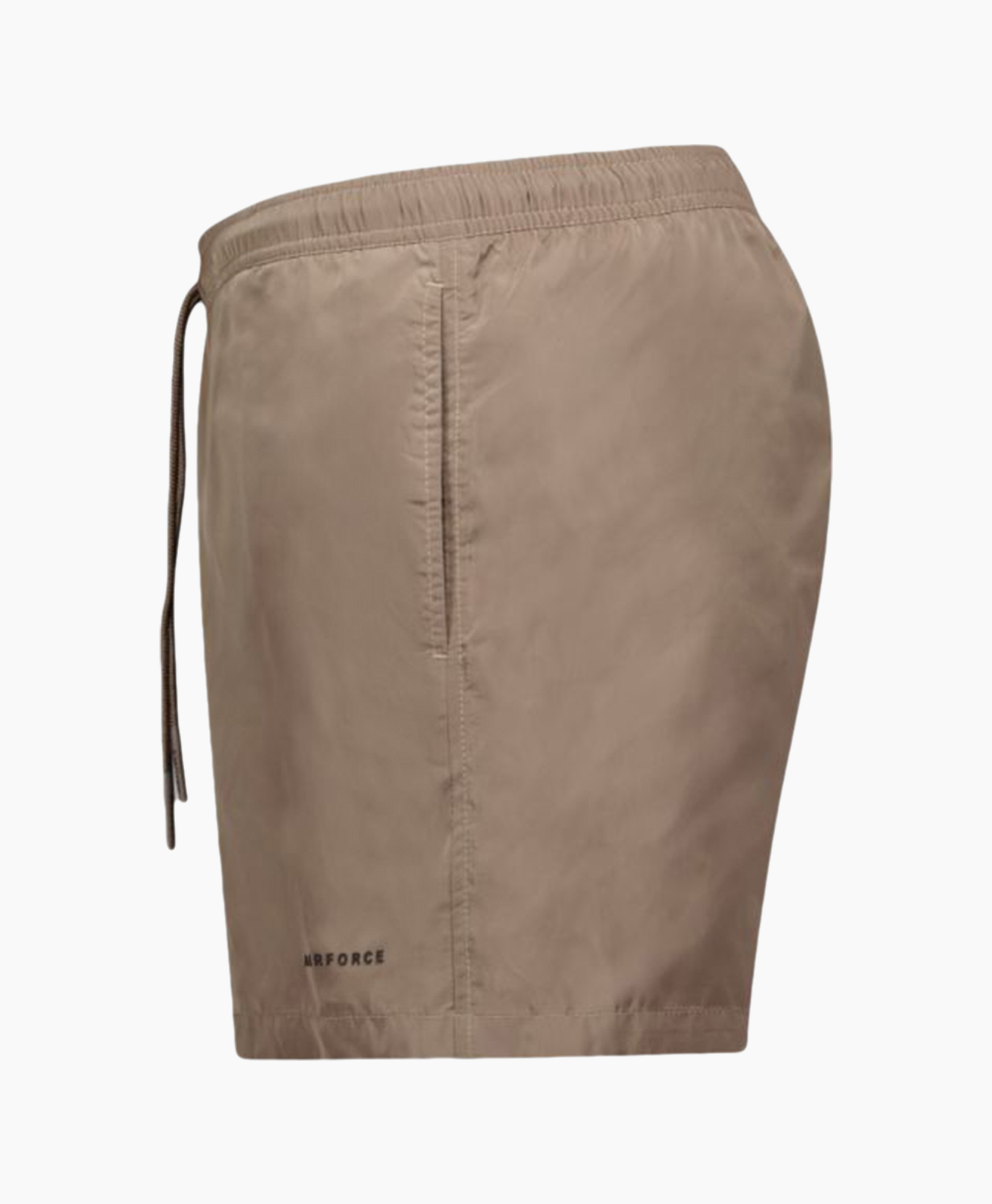 shorts, drawstring, beige, knee-length, pocketless?