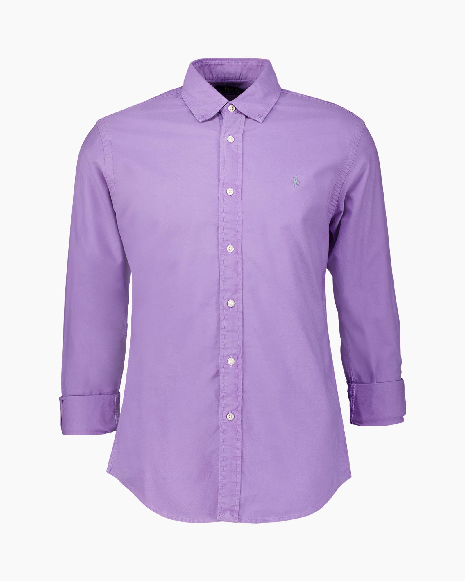 shirt, button-down, long-sleeve, purple, cotton