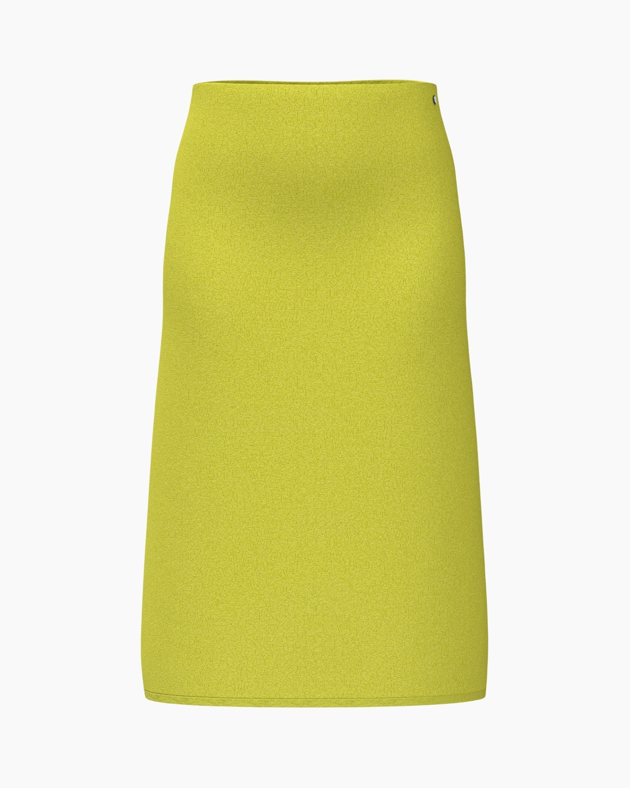 skirt, lime green, midi skirt, plain, no pattern