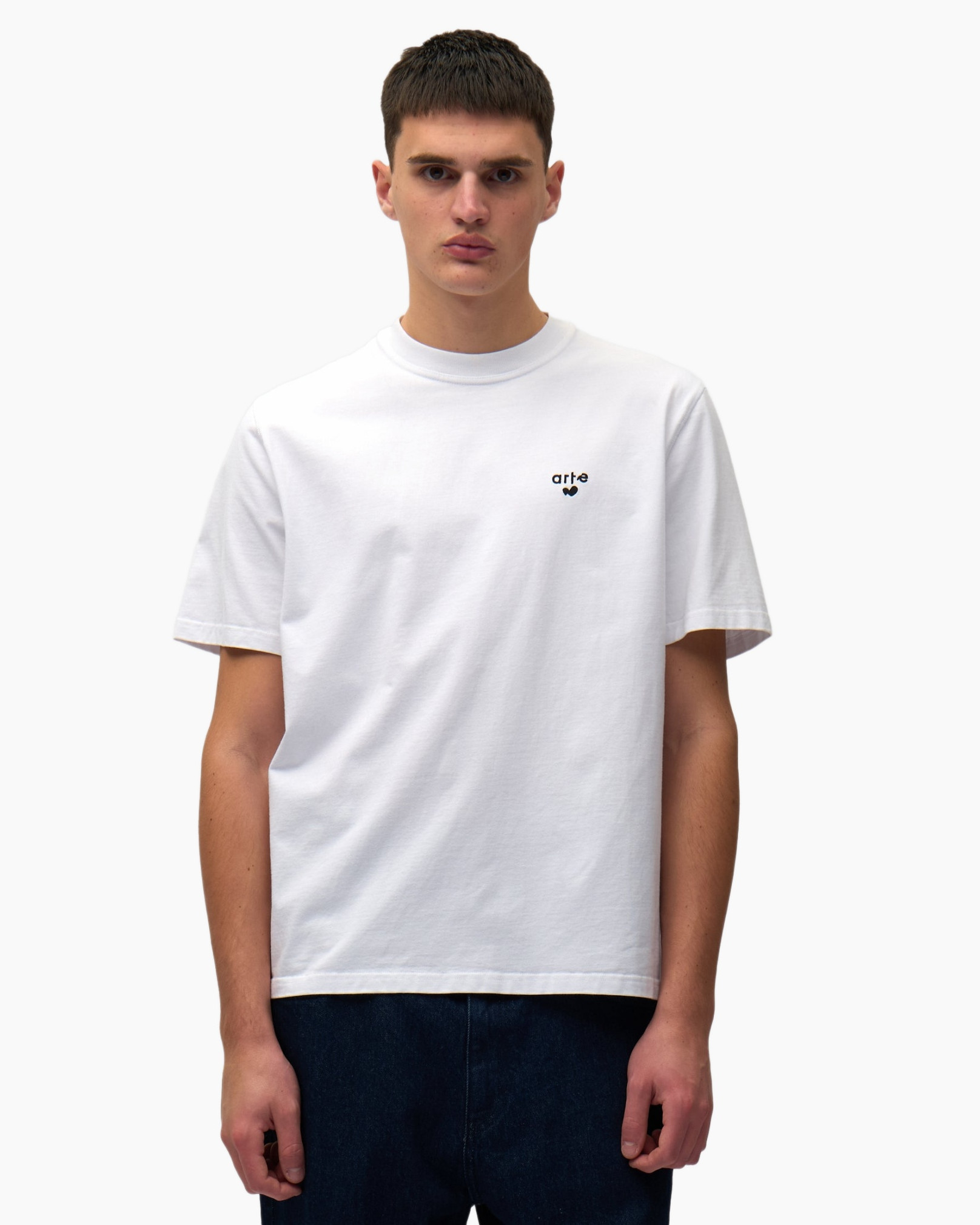 Clothing, T-Shirt, Person, Jeans, Face