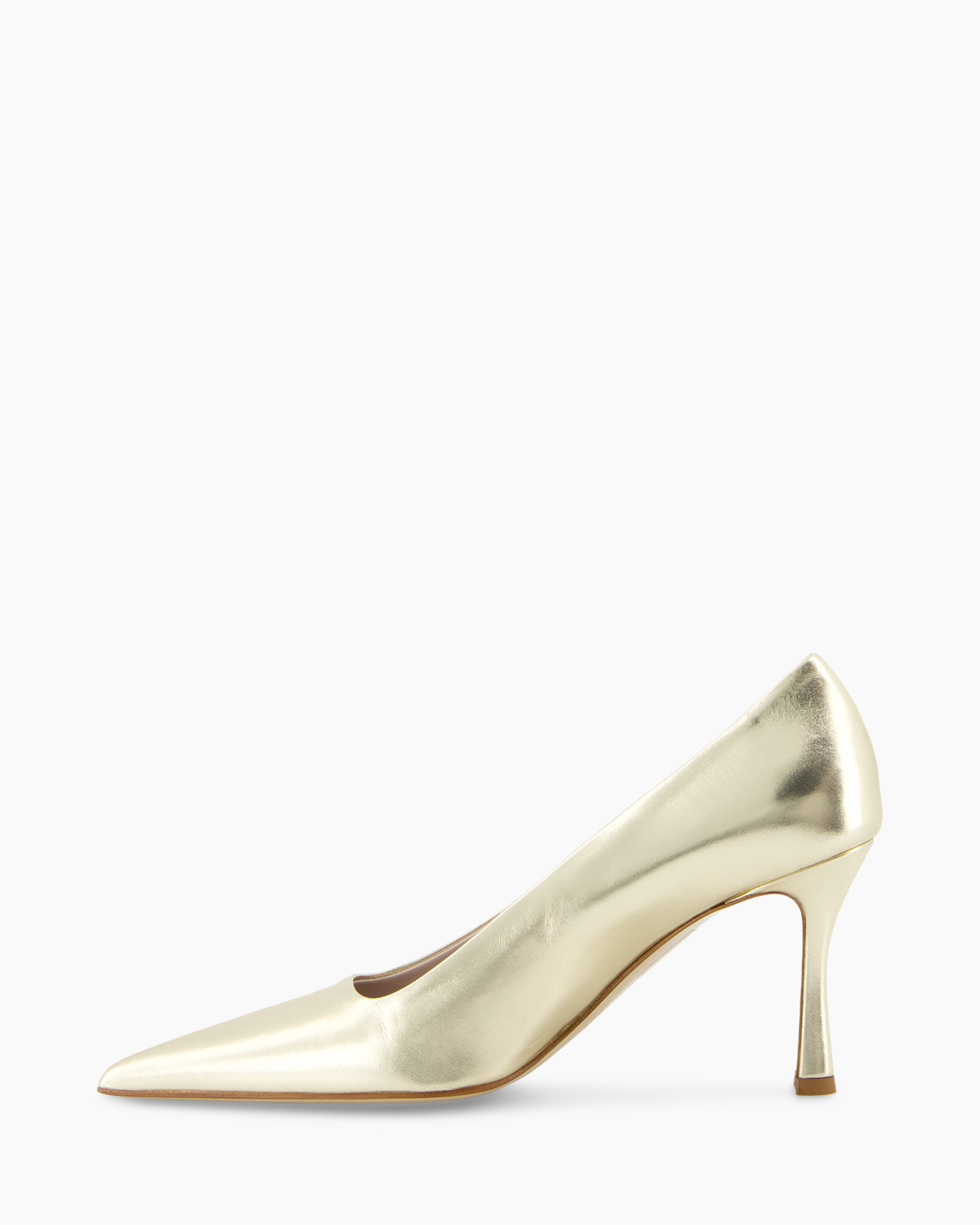 high heel, pump, gold, metallic, court shoe