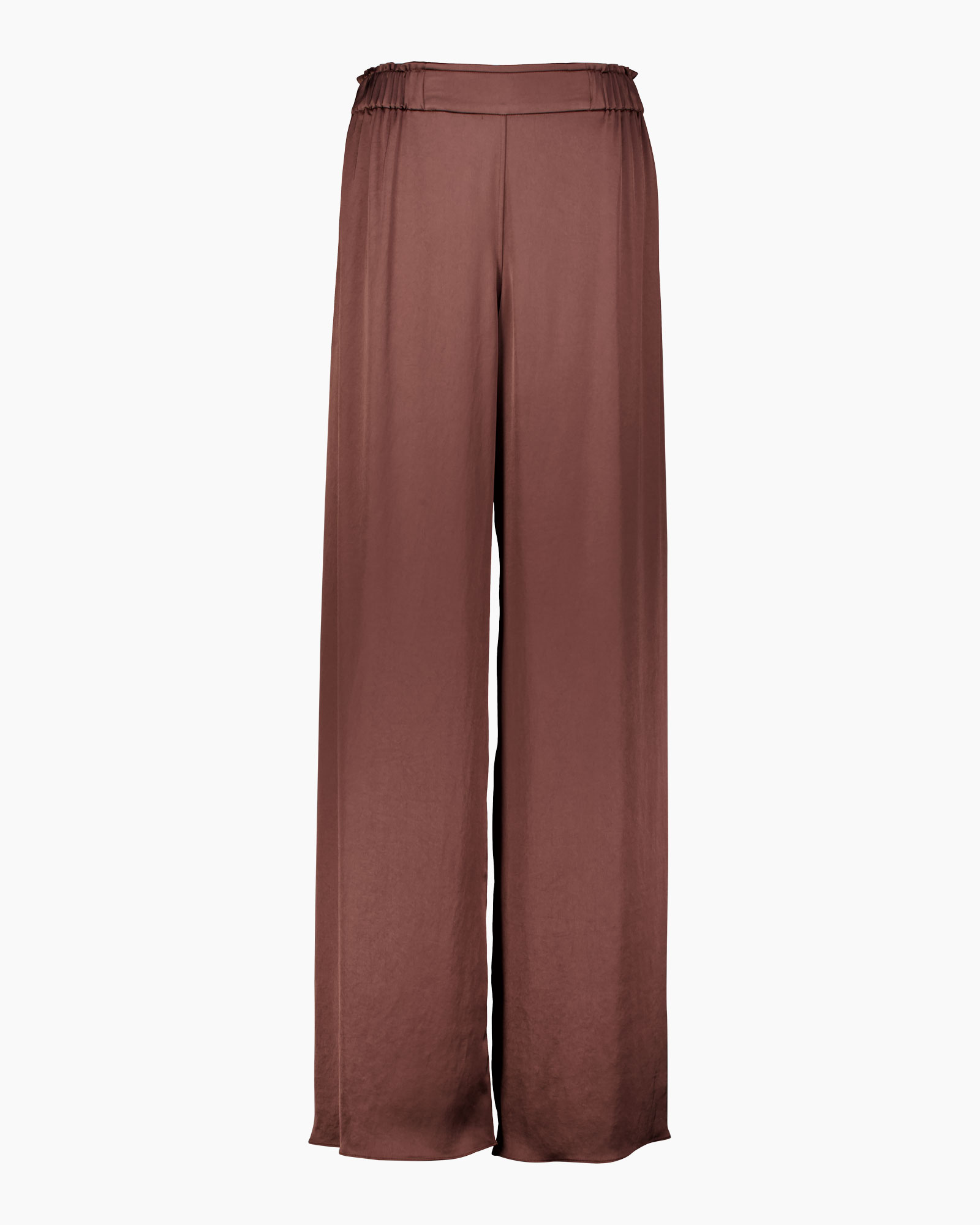 pants, wide-leg, palazzo, brown, silky