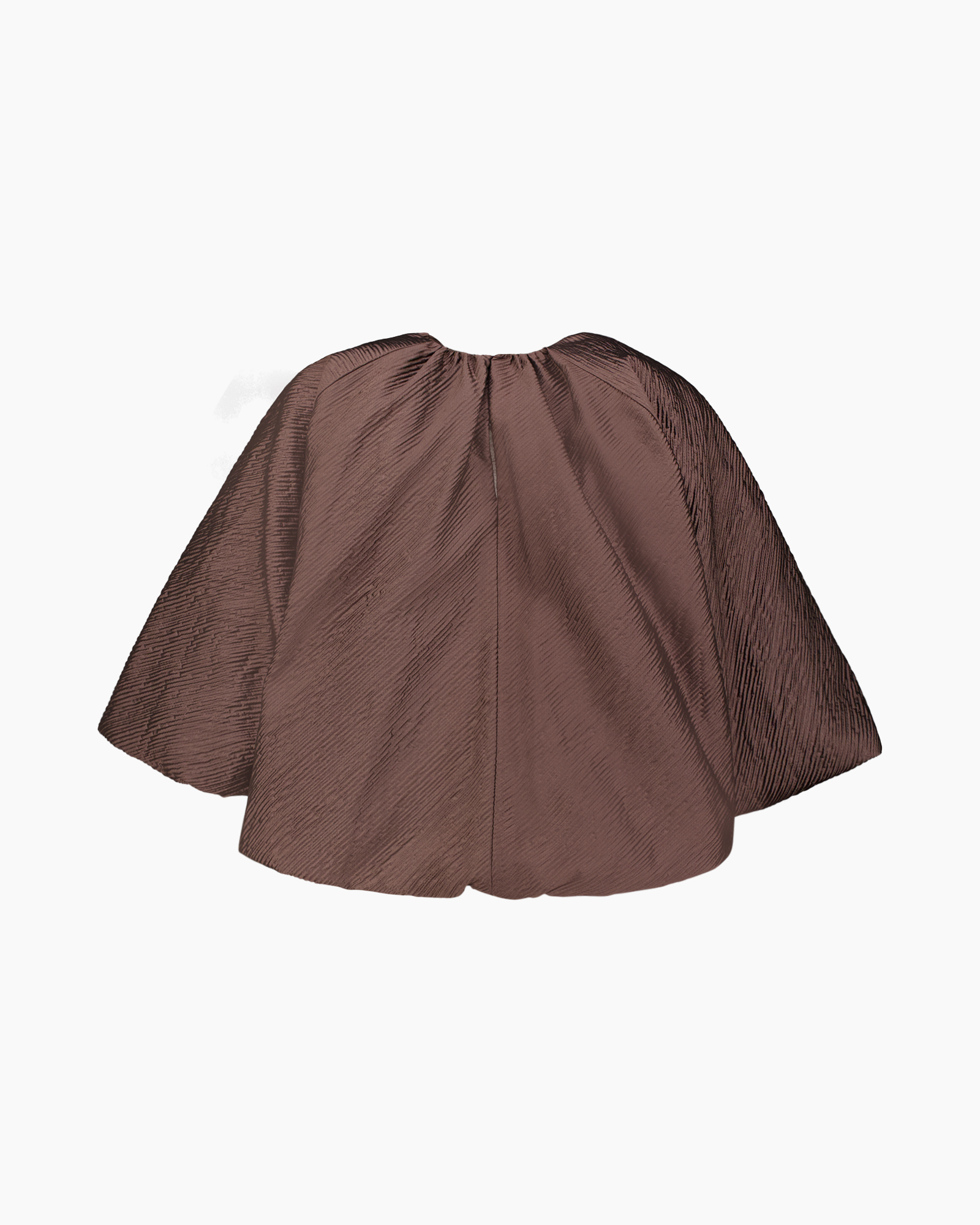 cape, poncho, brown, textured, loose-fit