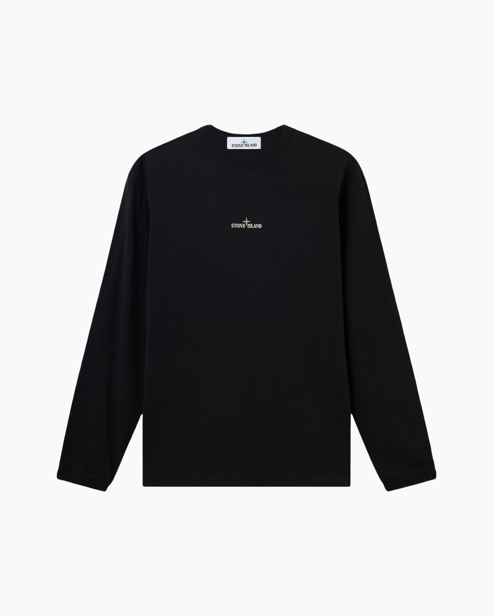 sweatshirt, long-sleeve, black, logo-tee, crew-neck