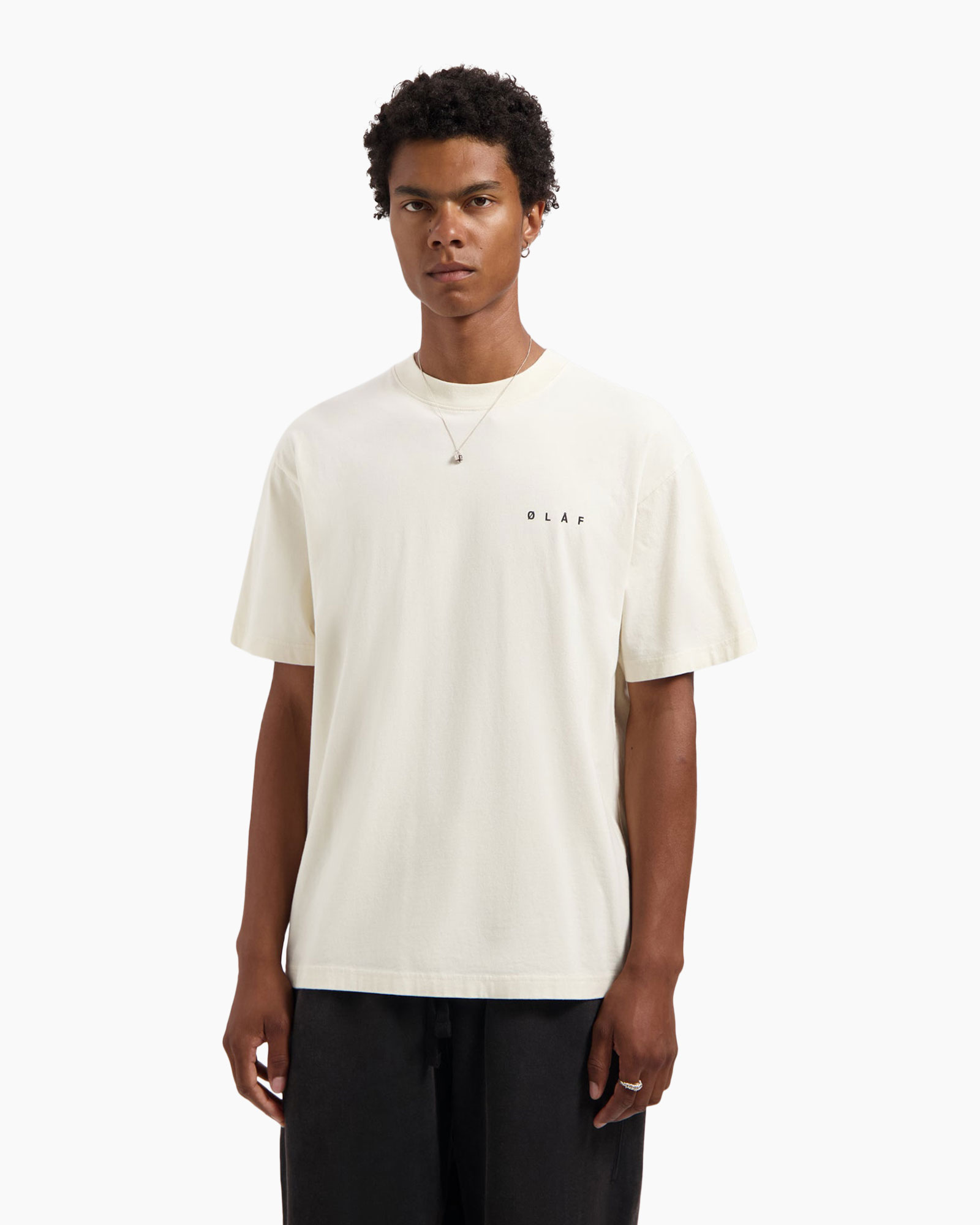 T-shirt Korte Mouw Crafted Face Off White