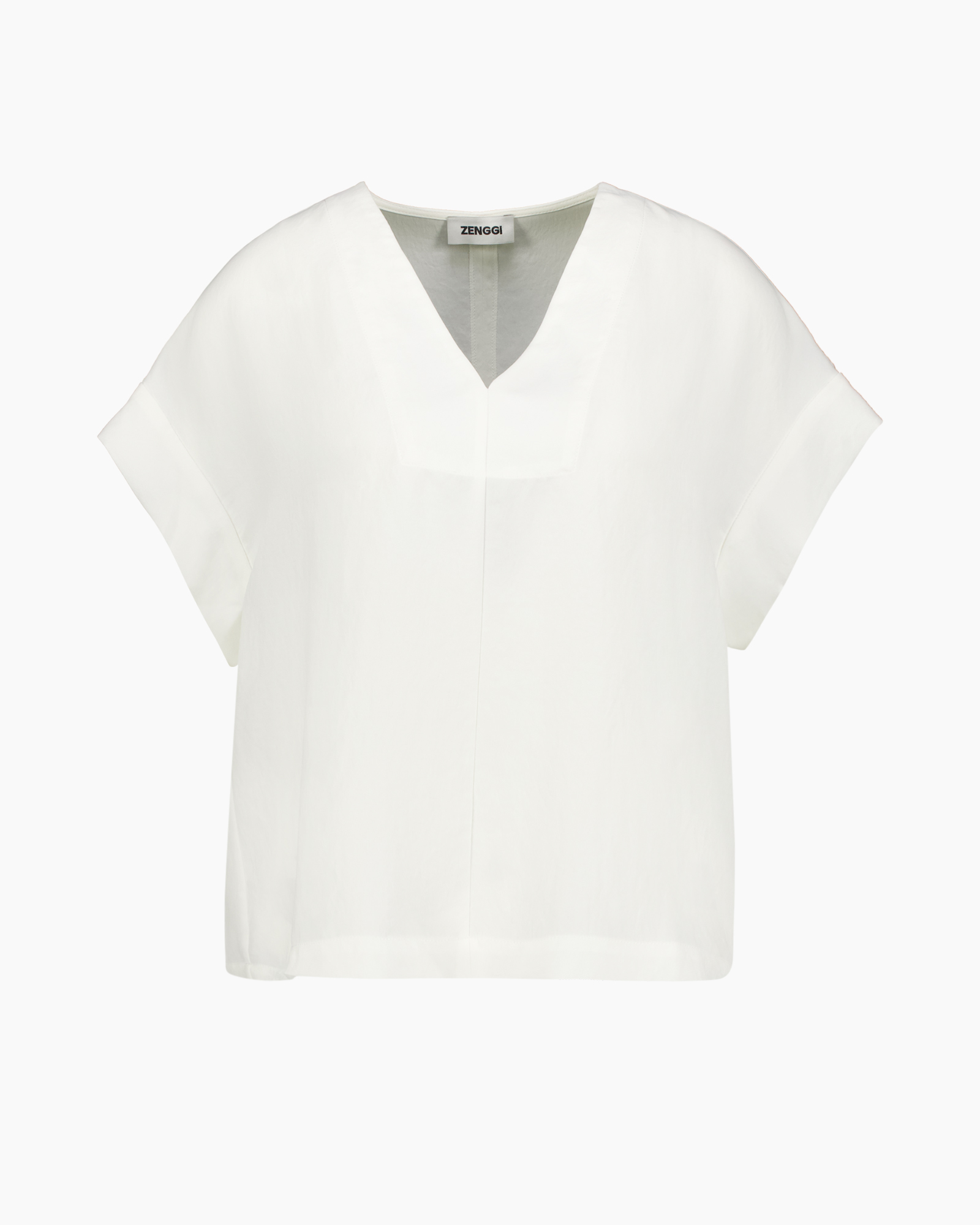 top, blouse, white, short sleeve, linen-like