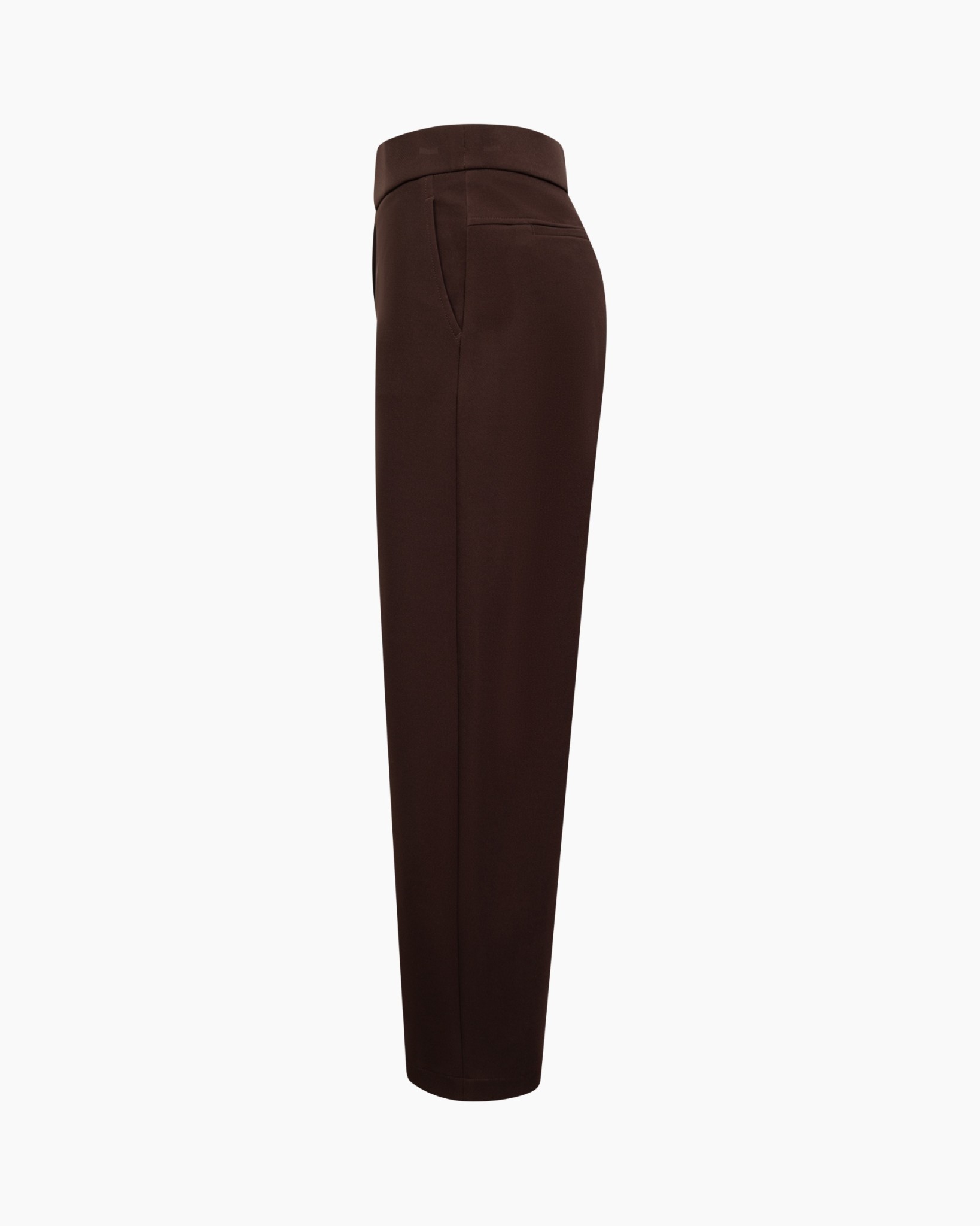 trousers, pants, brown, high-waisted, pocket