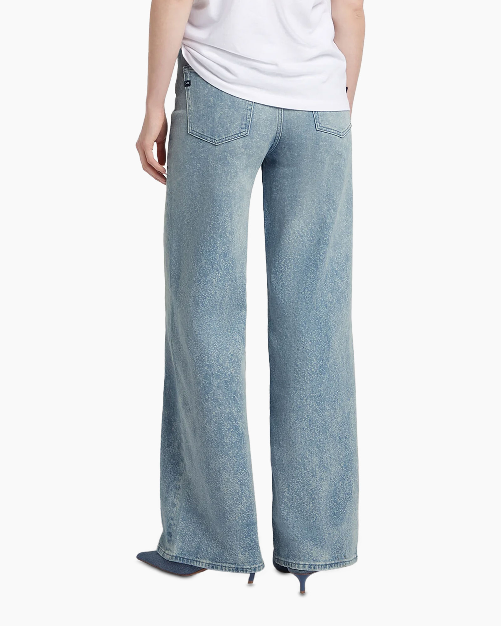 jeans, wide-leg, denim, light-wash, pants