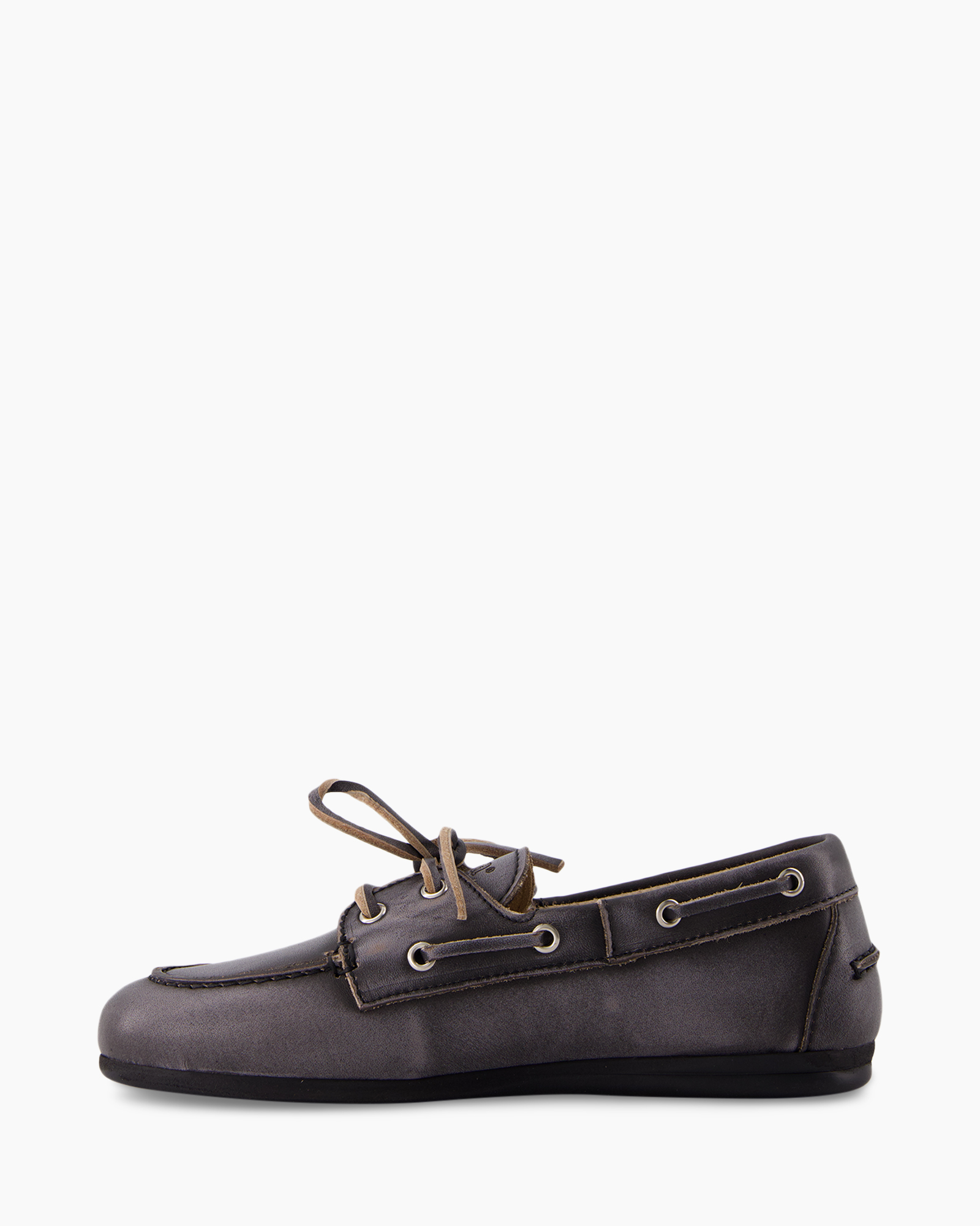 Loafer Boat Brushed Zwart