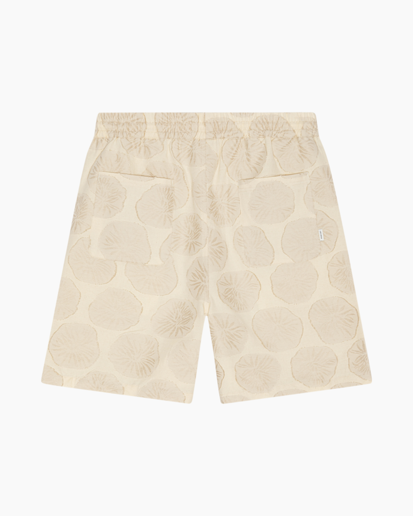 shorts, lounging, drawstring, beige, patterned