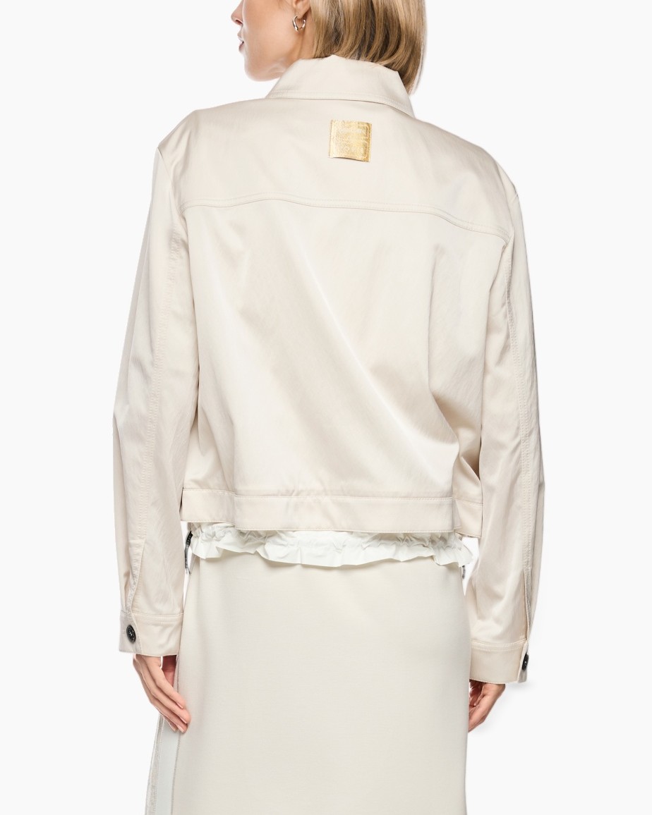 jacket, coat, outerwear, beige, zipper